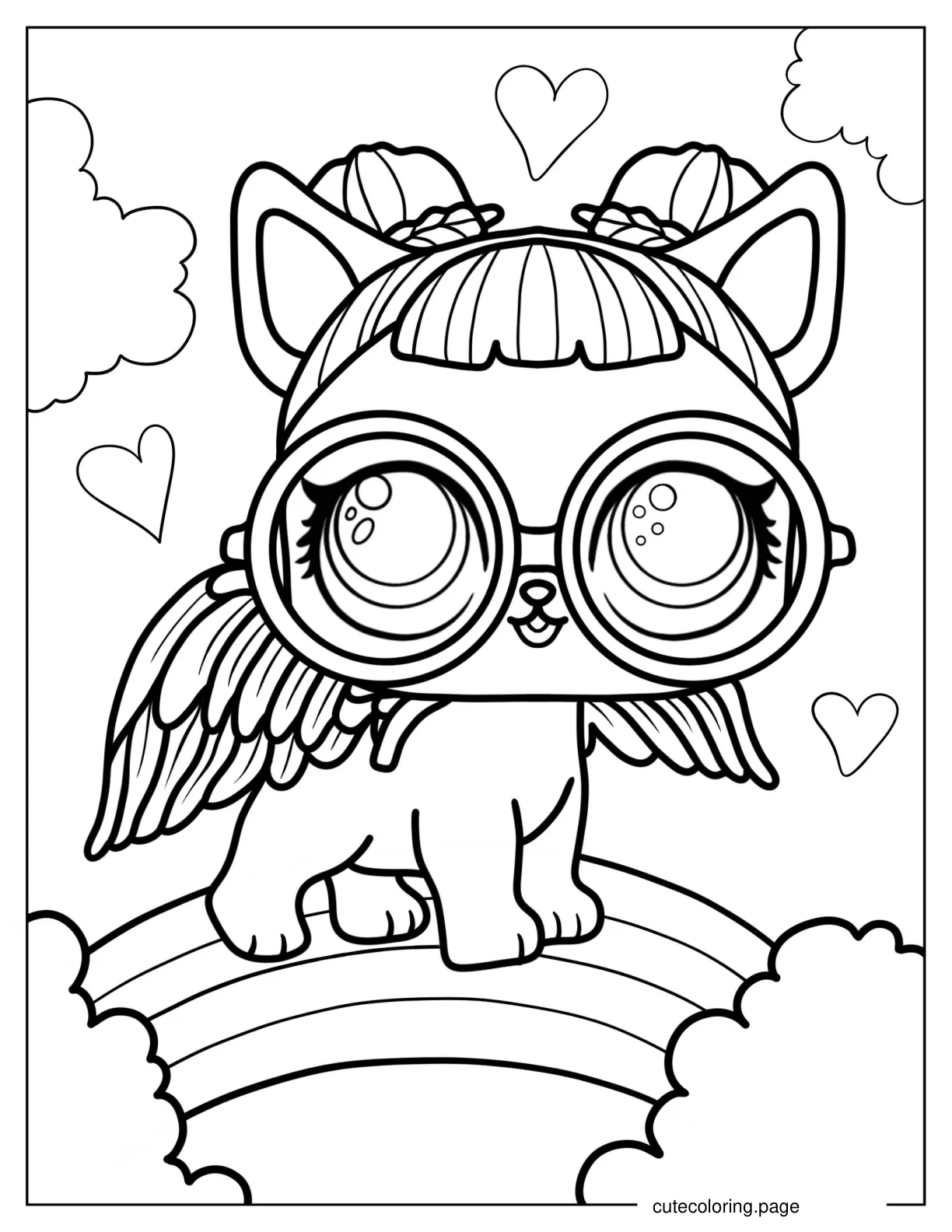 Sugar Pups From Opposites Club coloring page