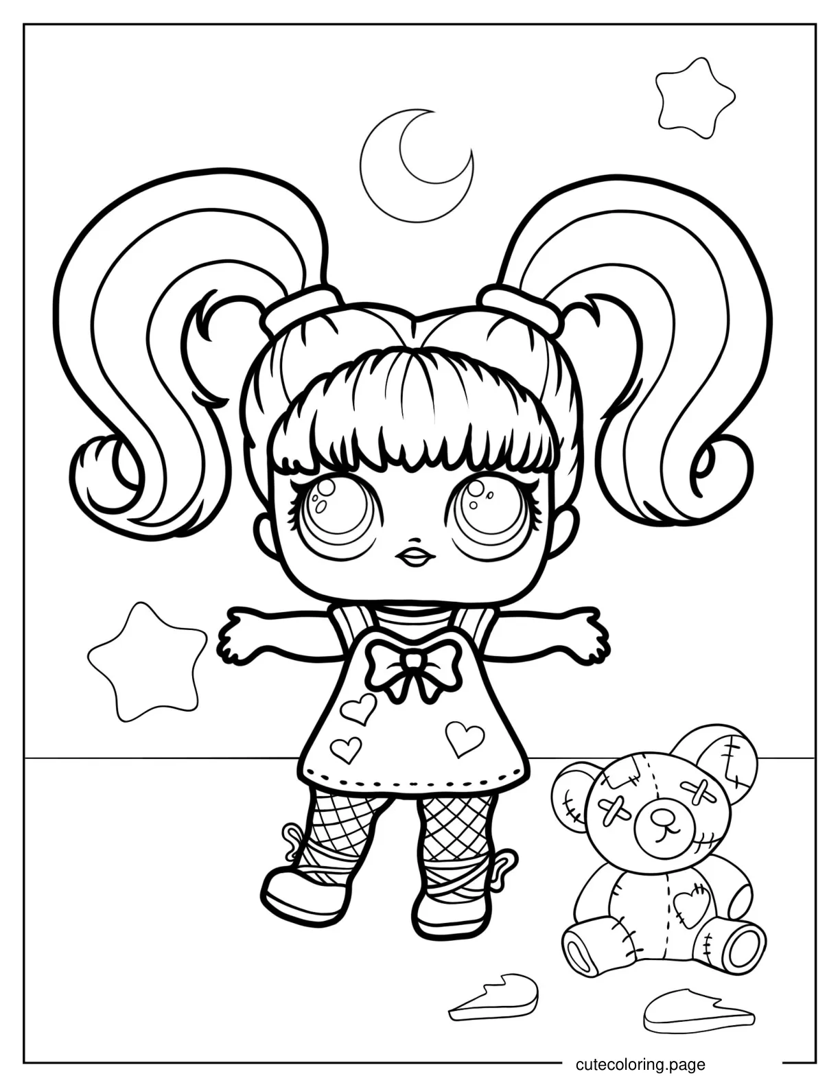 YNG Q.T From Opposites Club coloring page