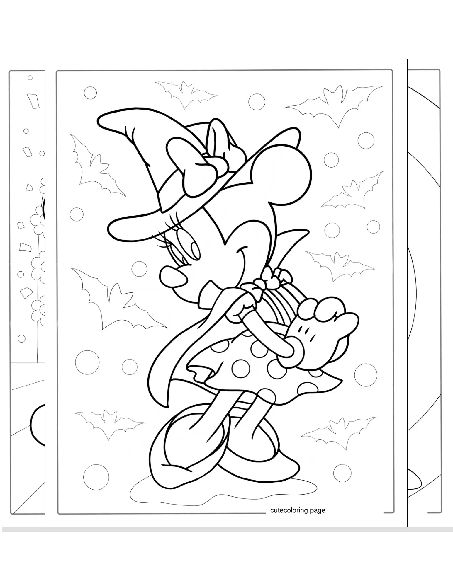 minnie mouse coloring pages coloring page