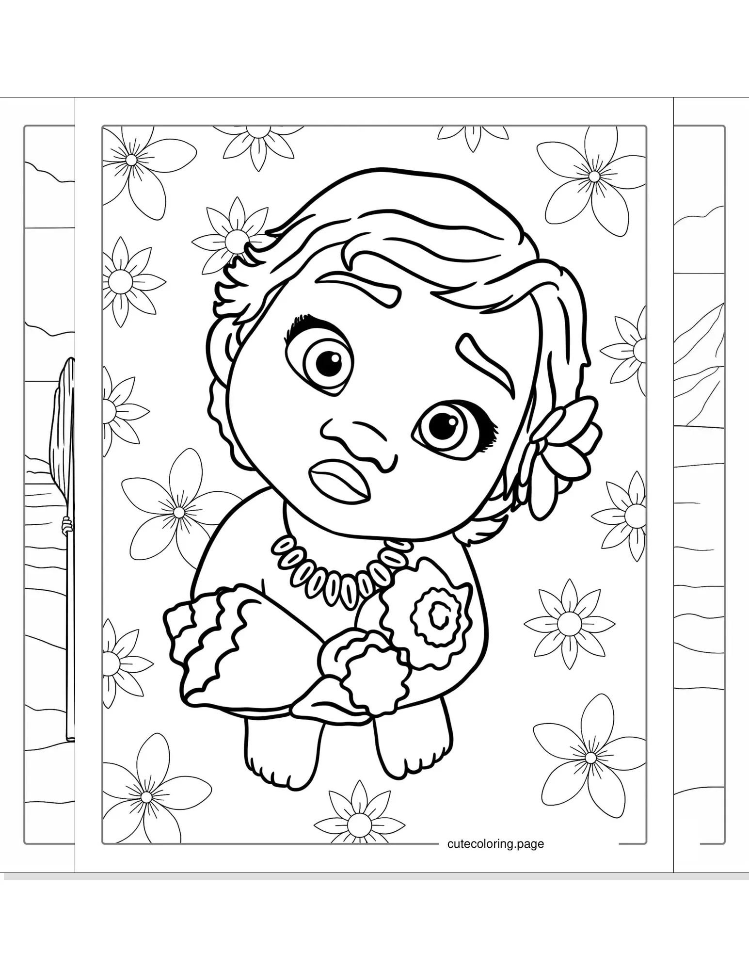 moana coloring pages coloring page