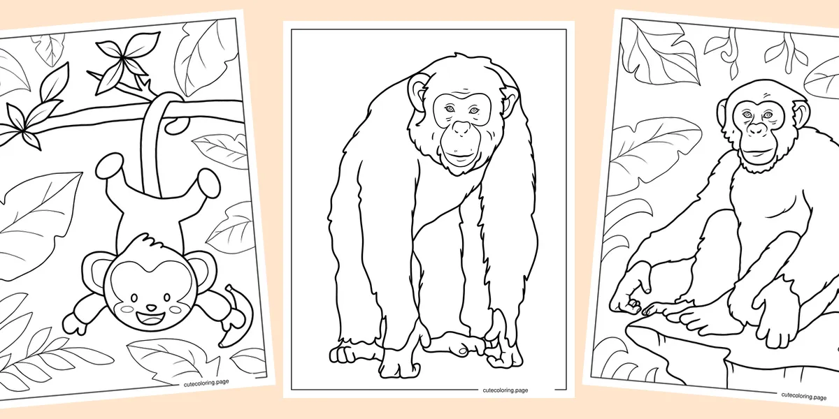 monkey-coloring-pages