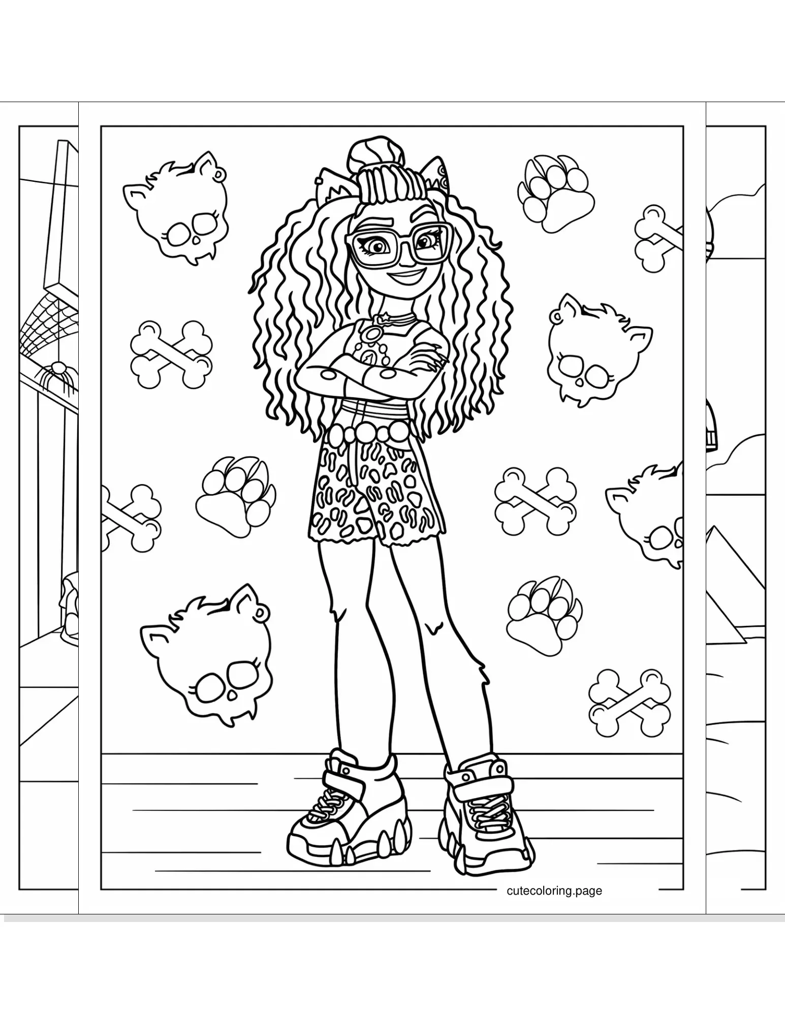 monster high coloring pages coloring page