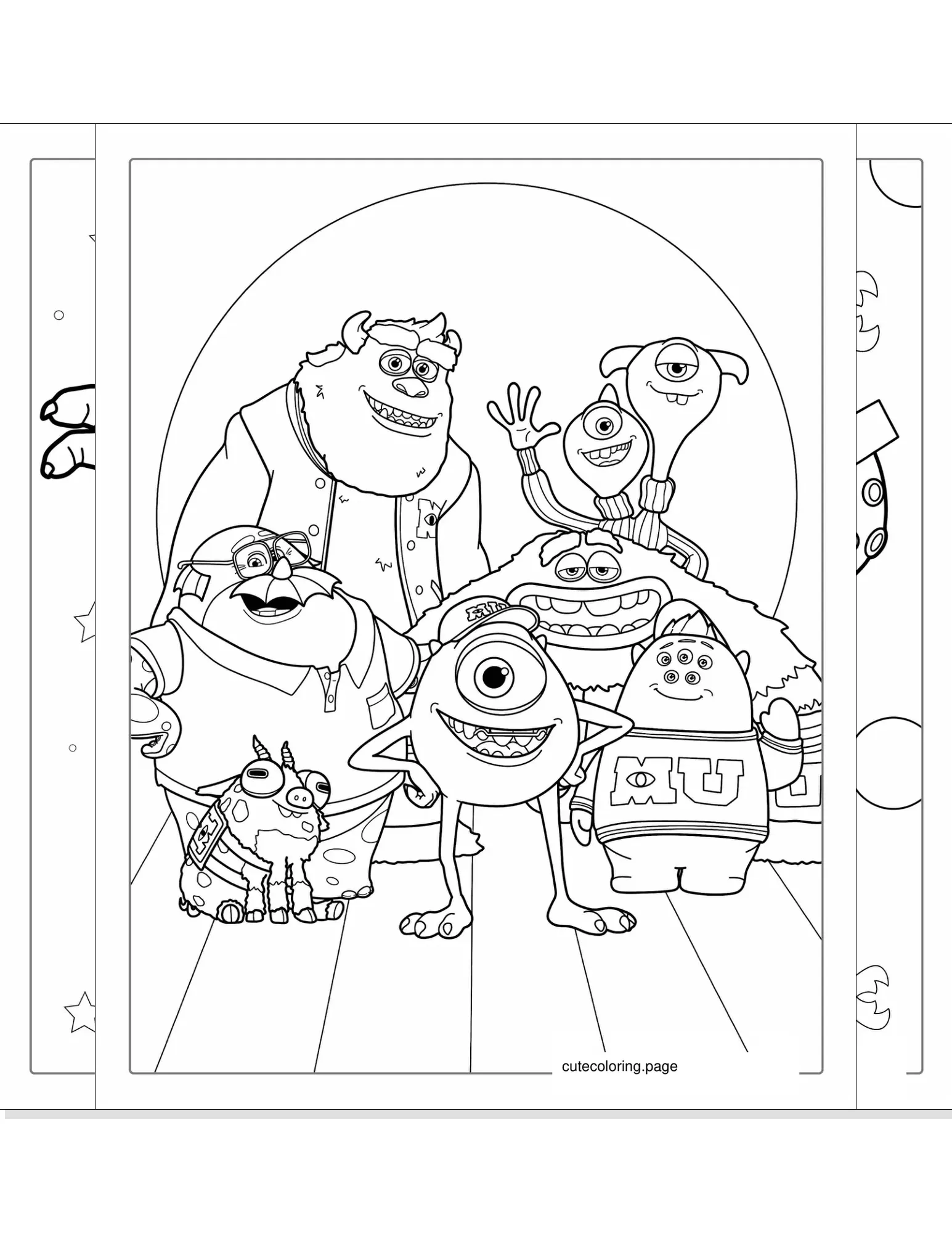 monsters inc coloring pages coloring page