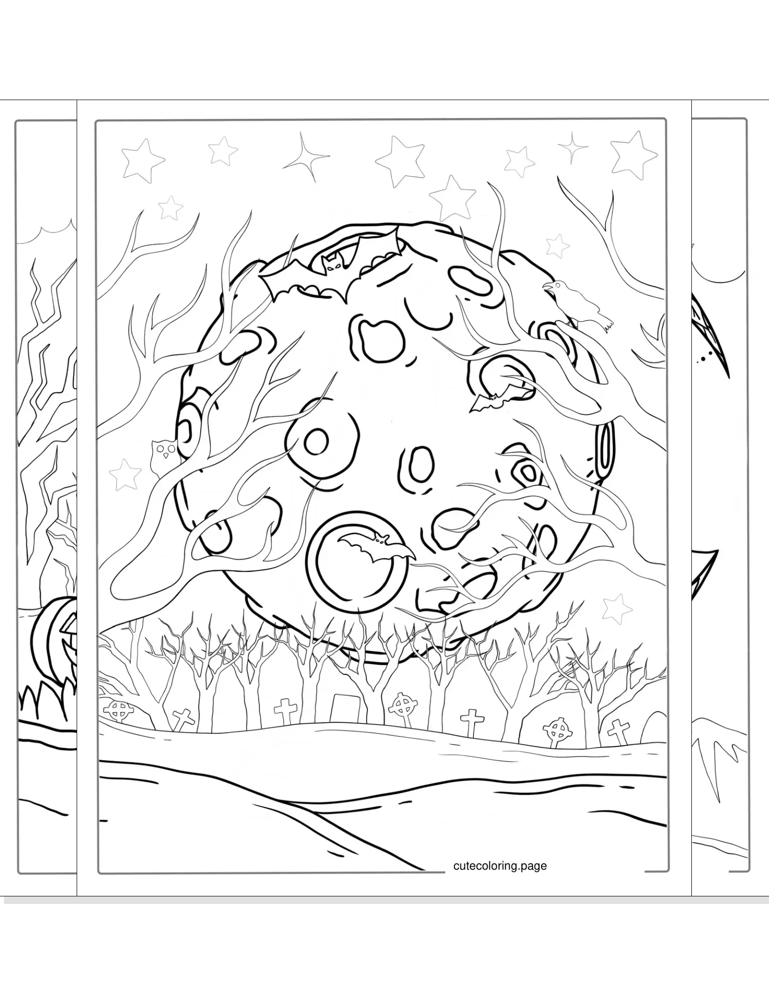 moon coloring pages coloring page