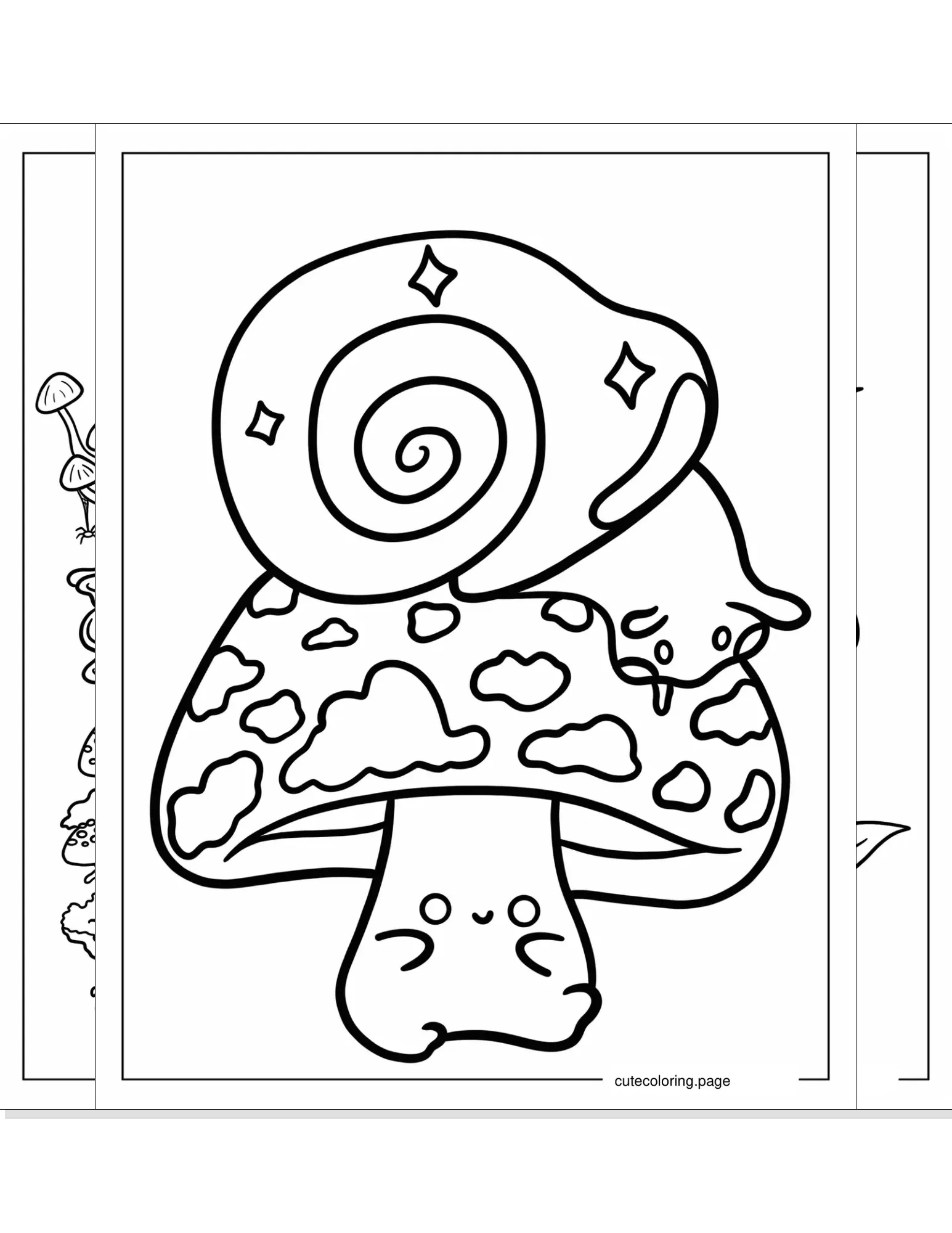 mushroom coloring pages coloring page