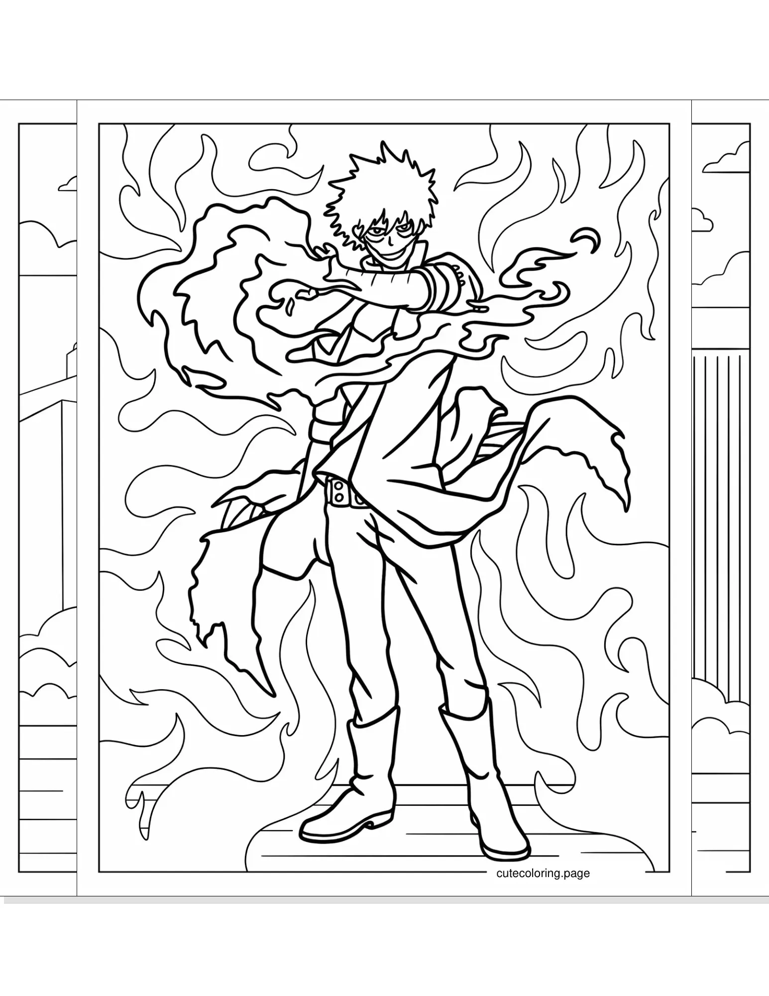 my hero academia coloring pages coloring page