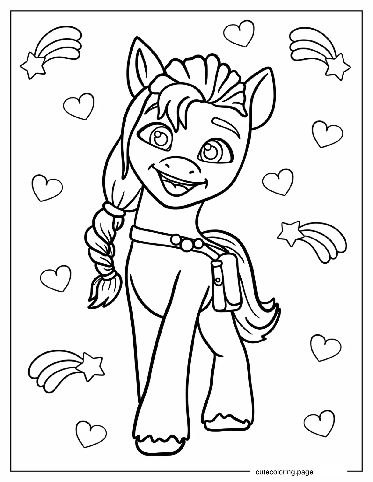 Kawaii Sunny Starscout From My Little Pony A New Generation coloring page