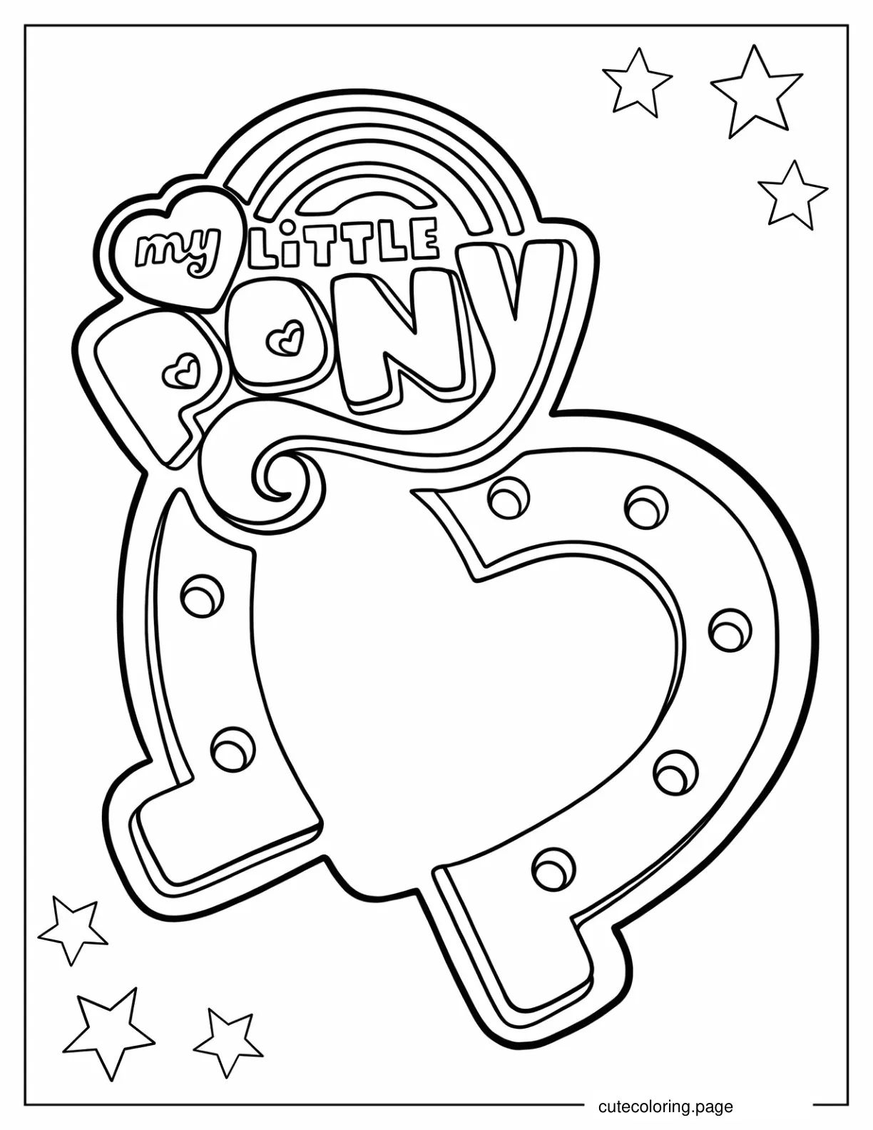 My Little Pony Logo coloring page