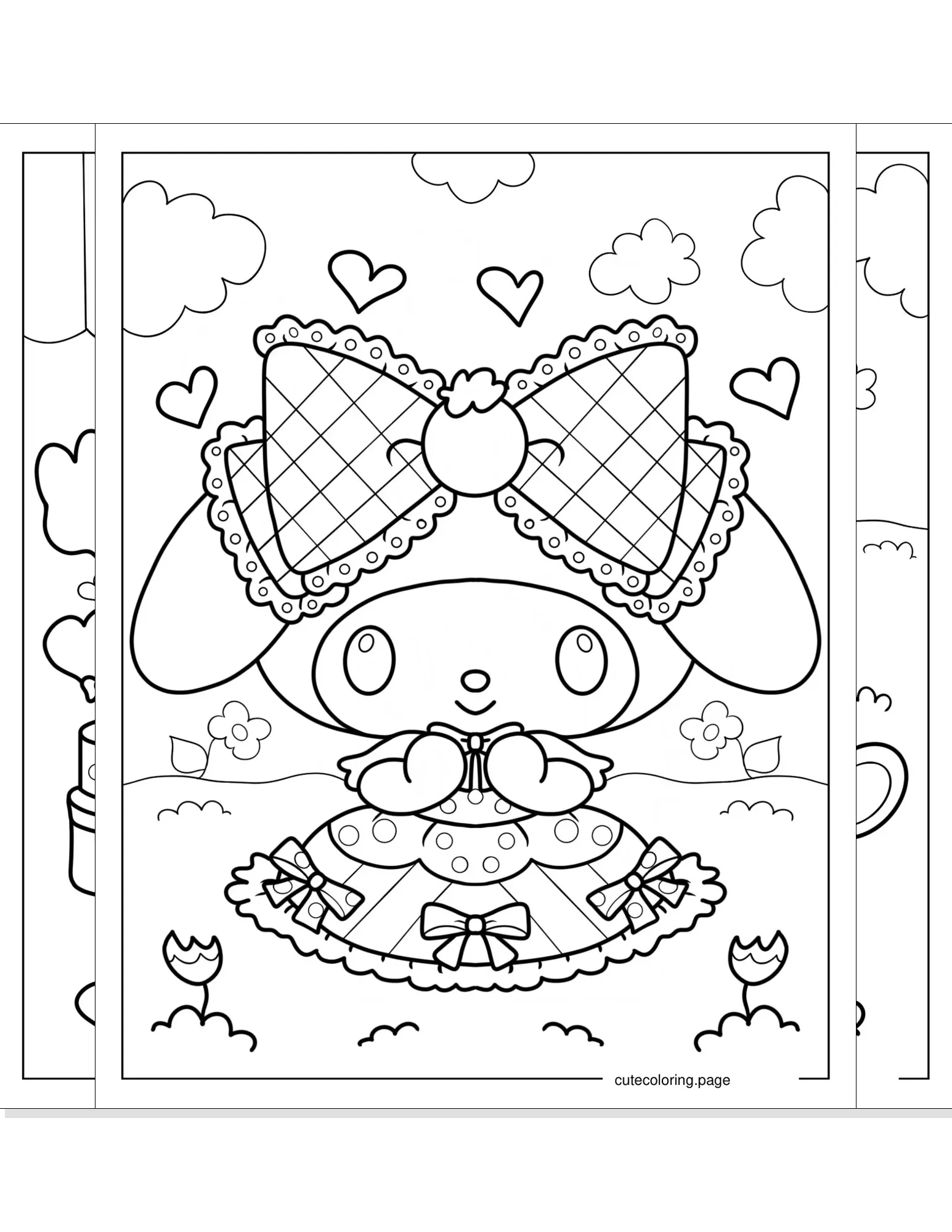 my melody coloring pages coloring page