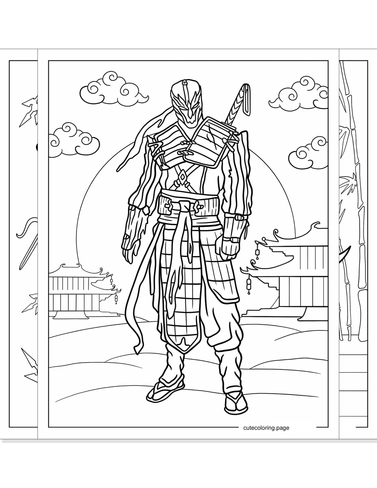 ninja coloring pages coloring page