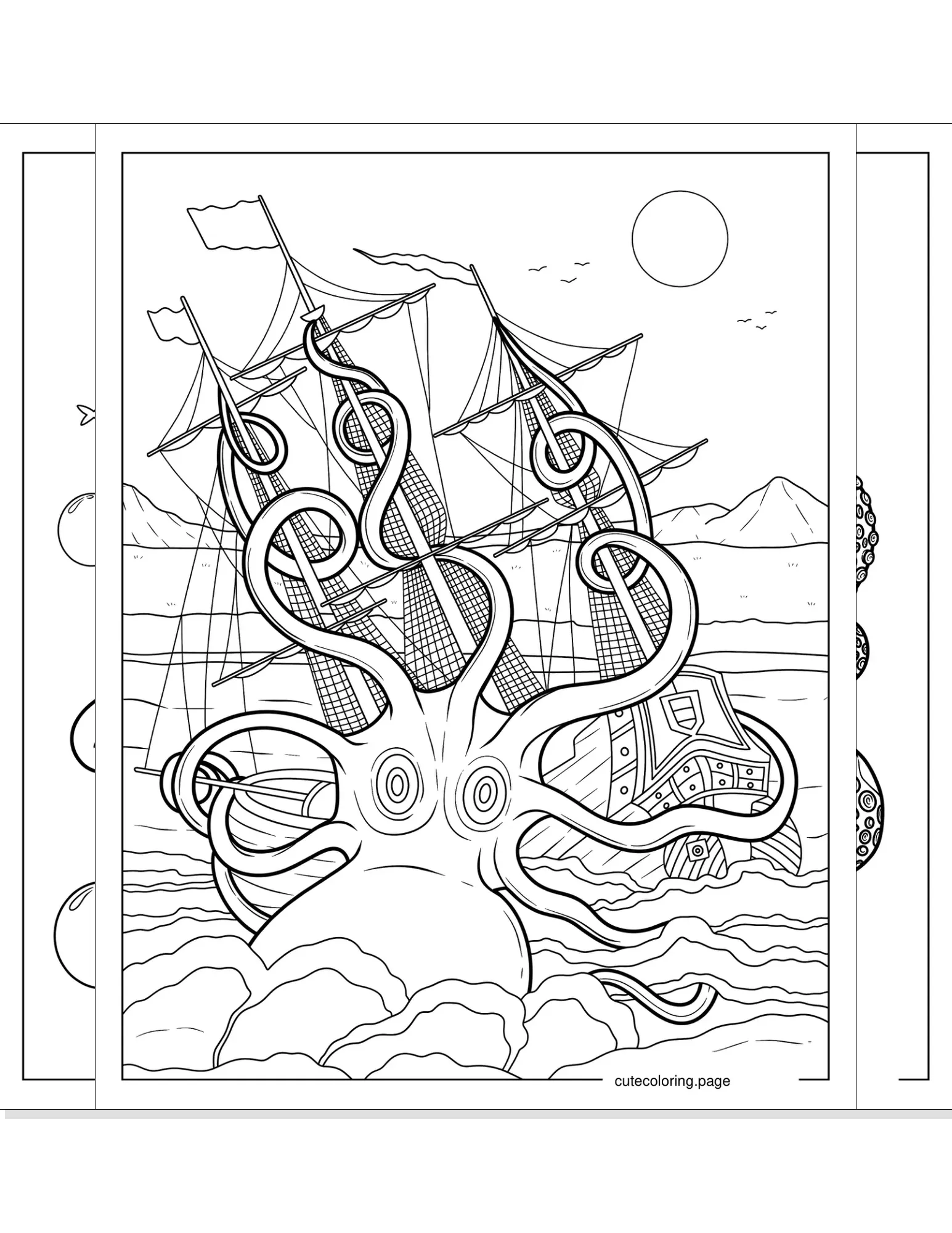 octopus coloring pages coloring page