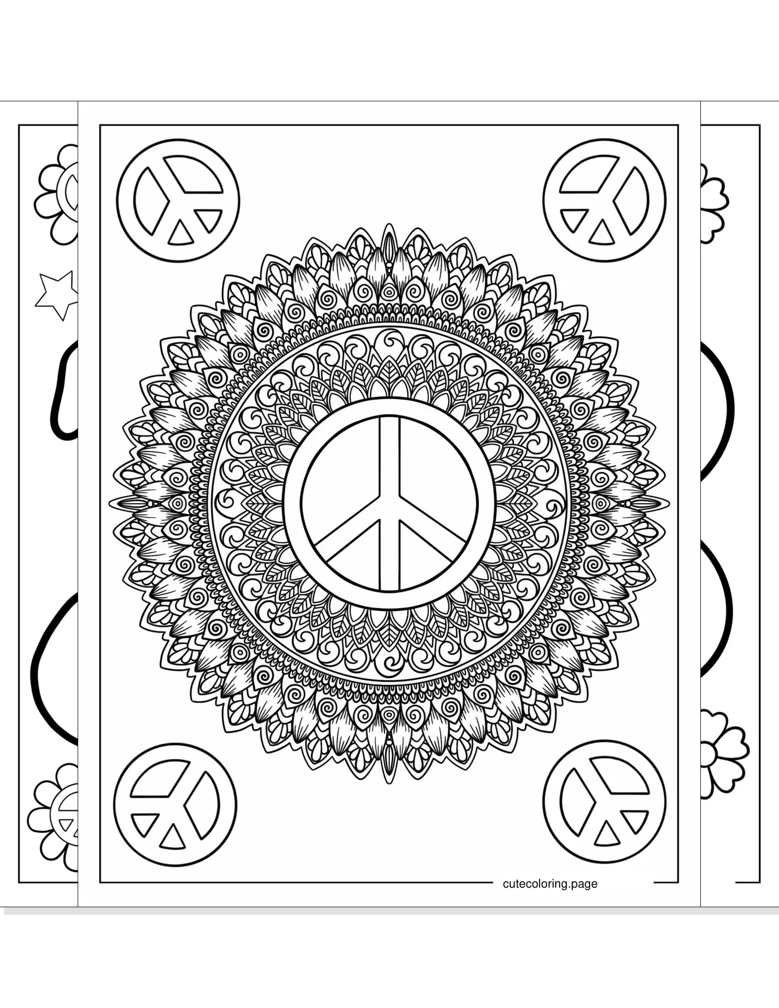 peace coloring pages coloring page