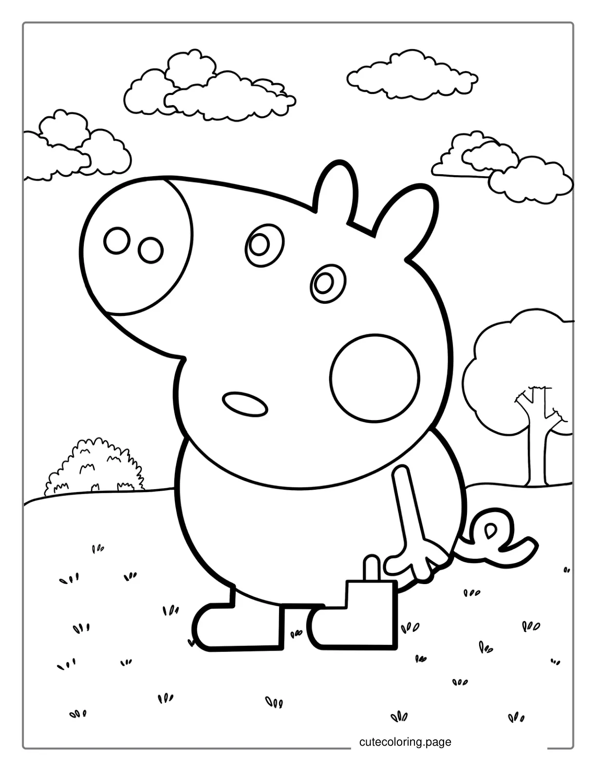 George Peppa Pig Coloring Page coloring page