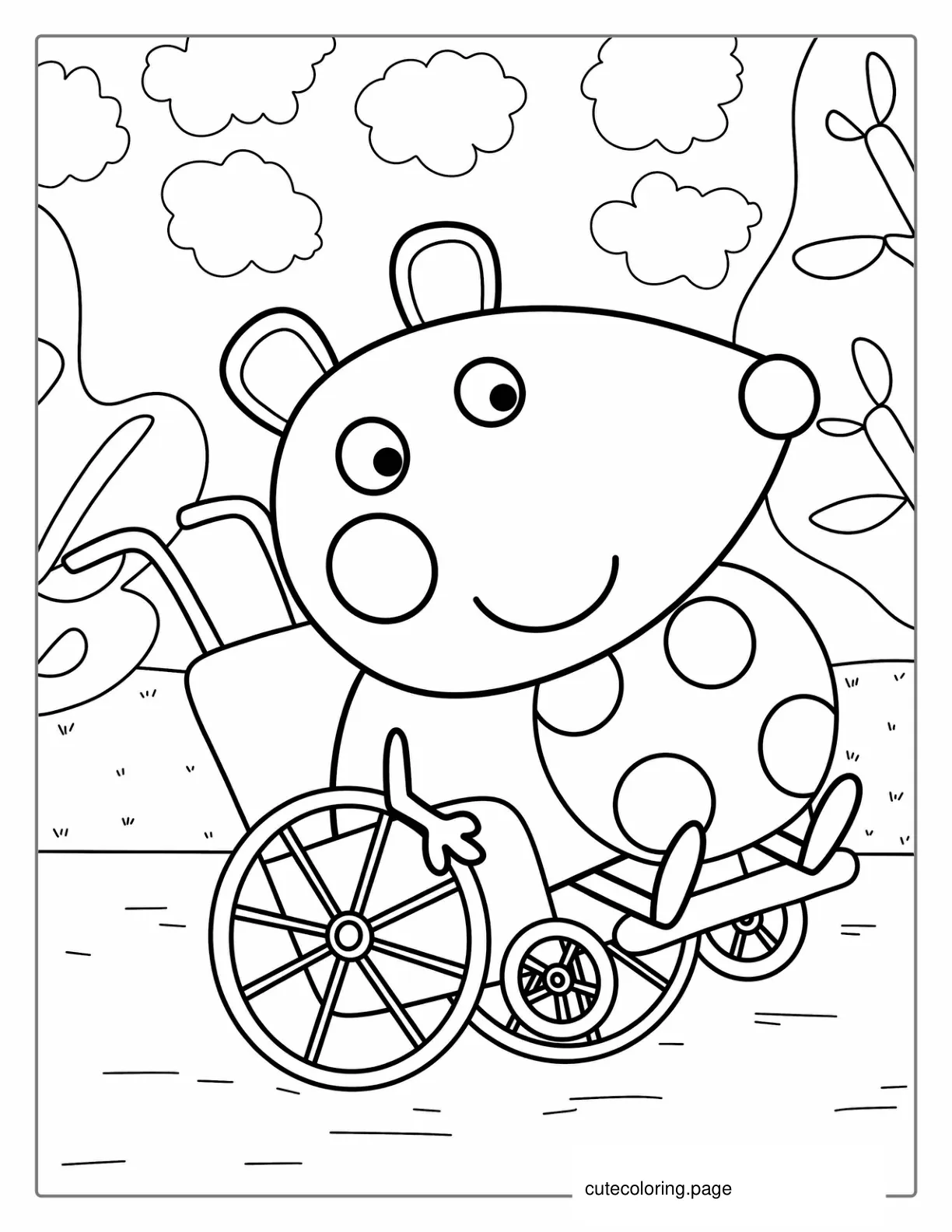 Mandy The Mouse Coloring Page coloring page