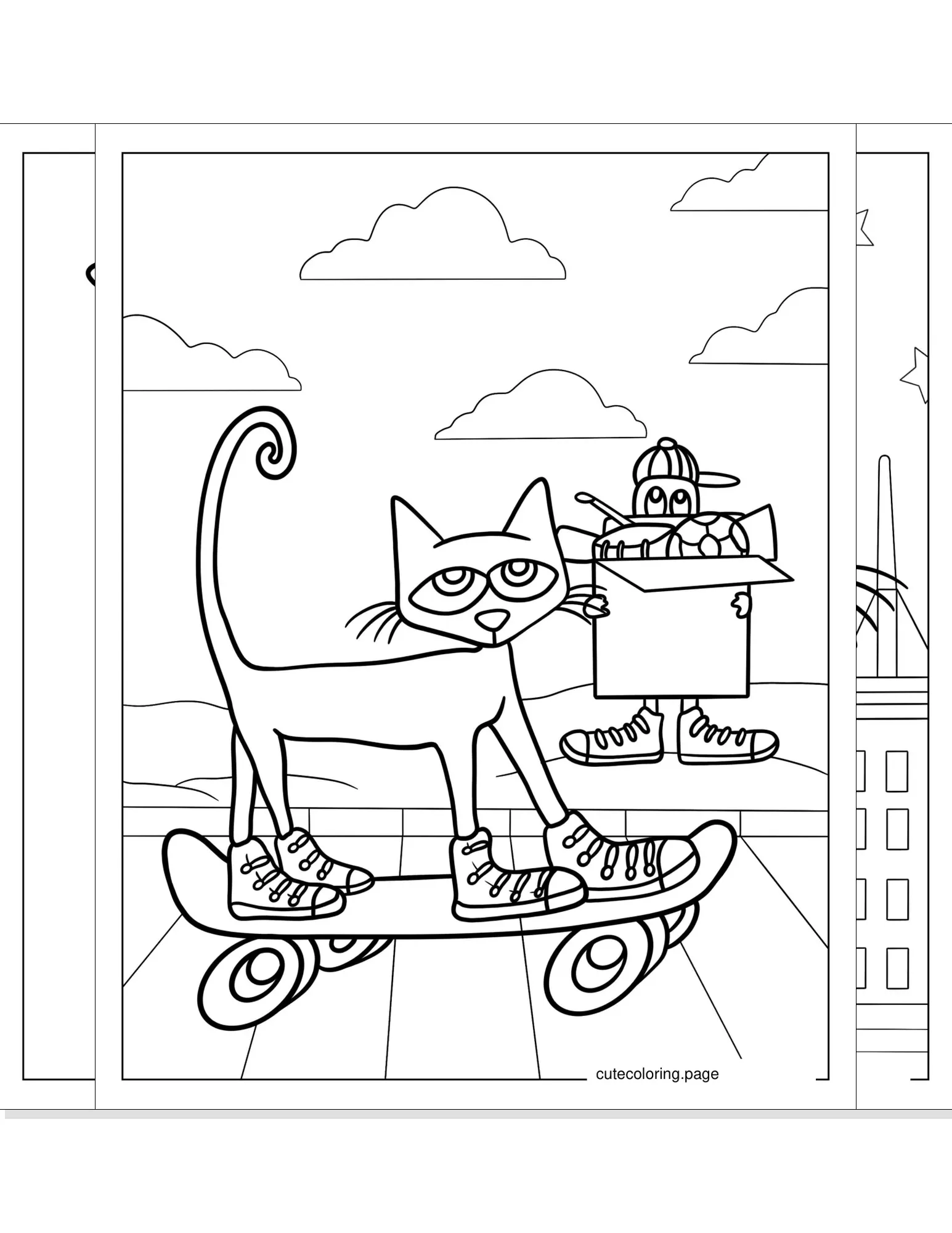 pete the cat coloring pages coloring page