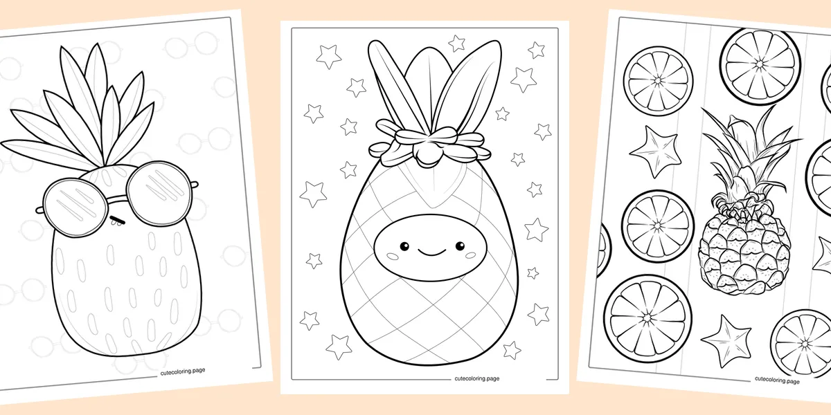 pineapple-coloring-pages