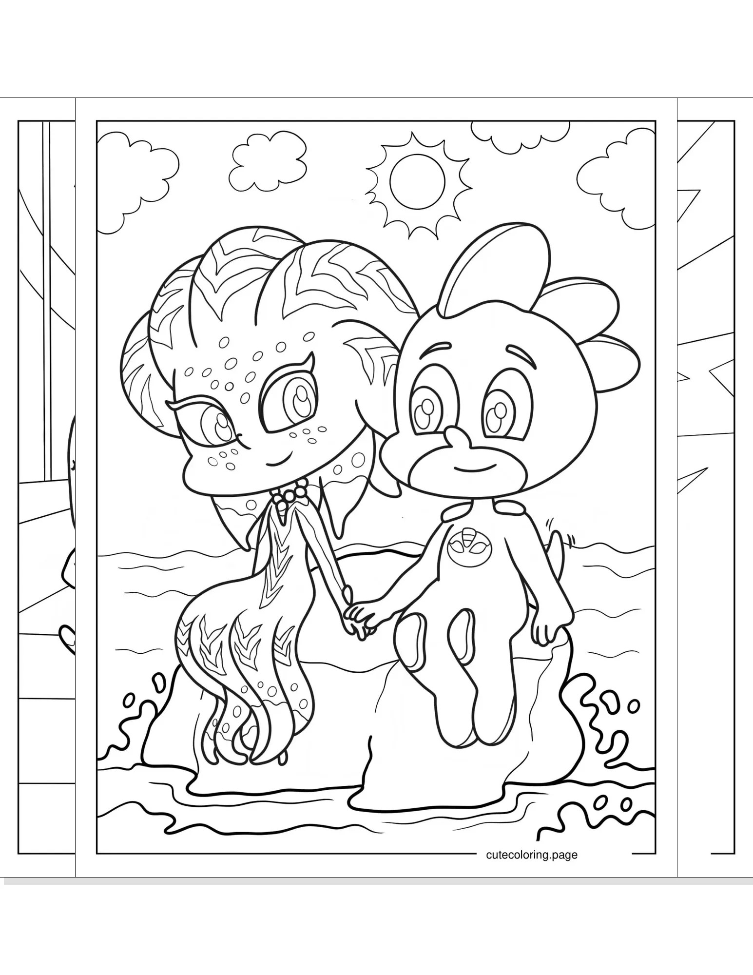 pj masks coloring pages coloring page