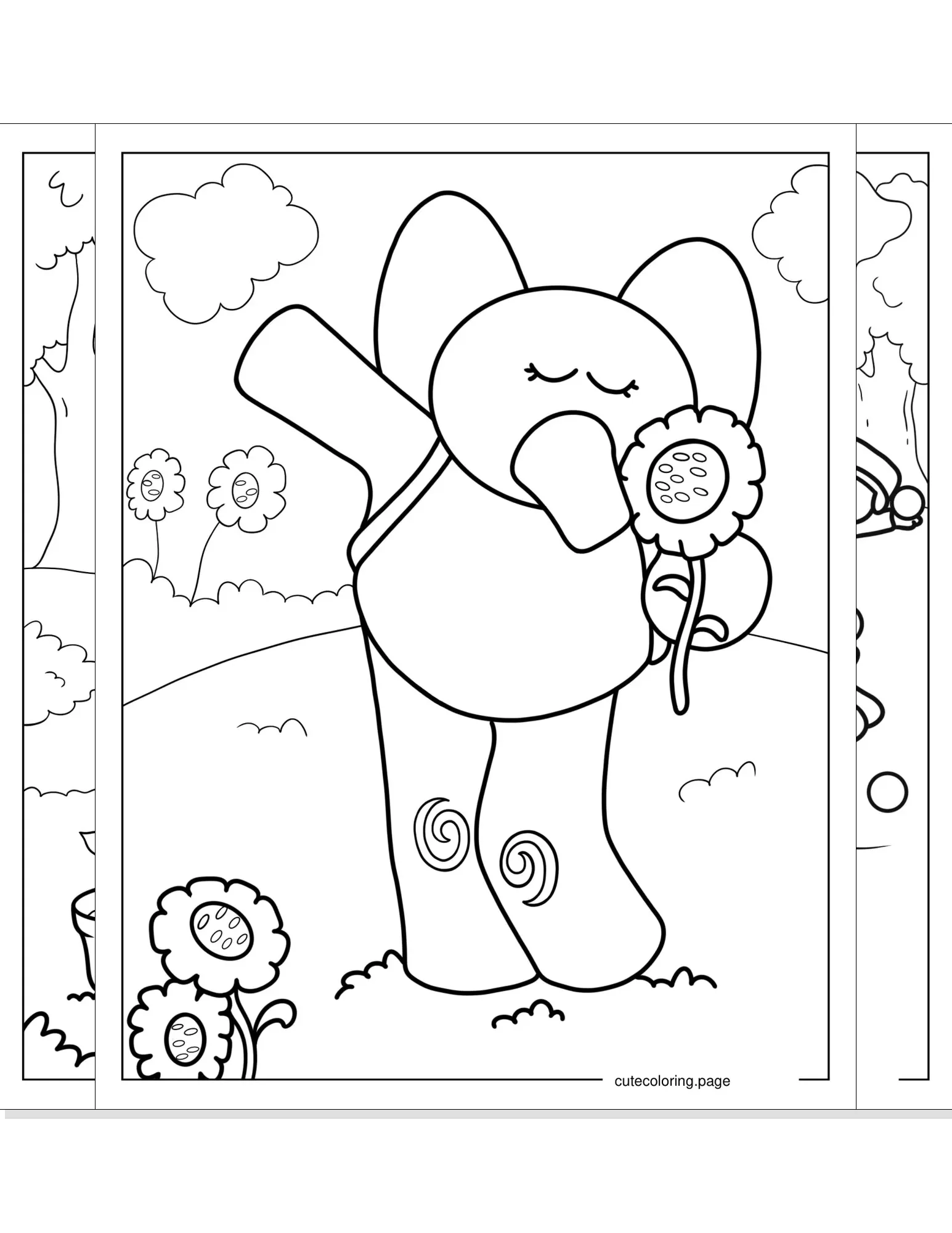 pocoyo coloring pages coloring page