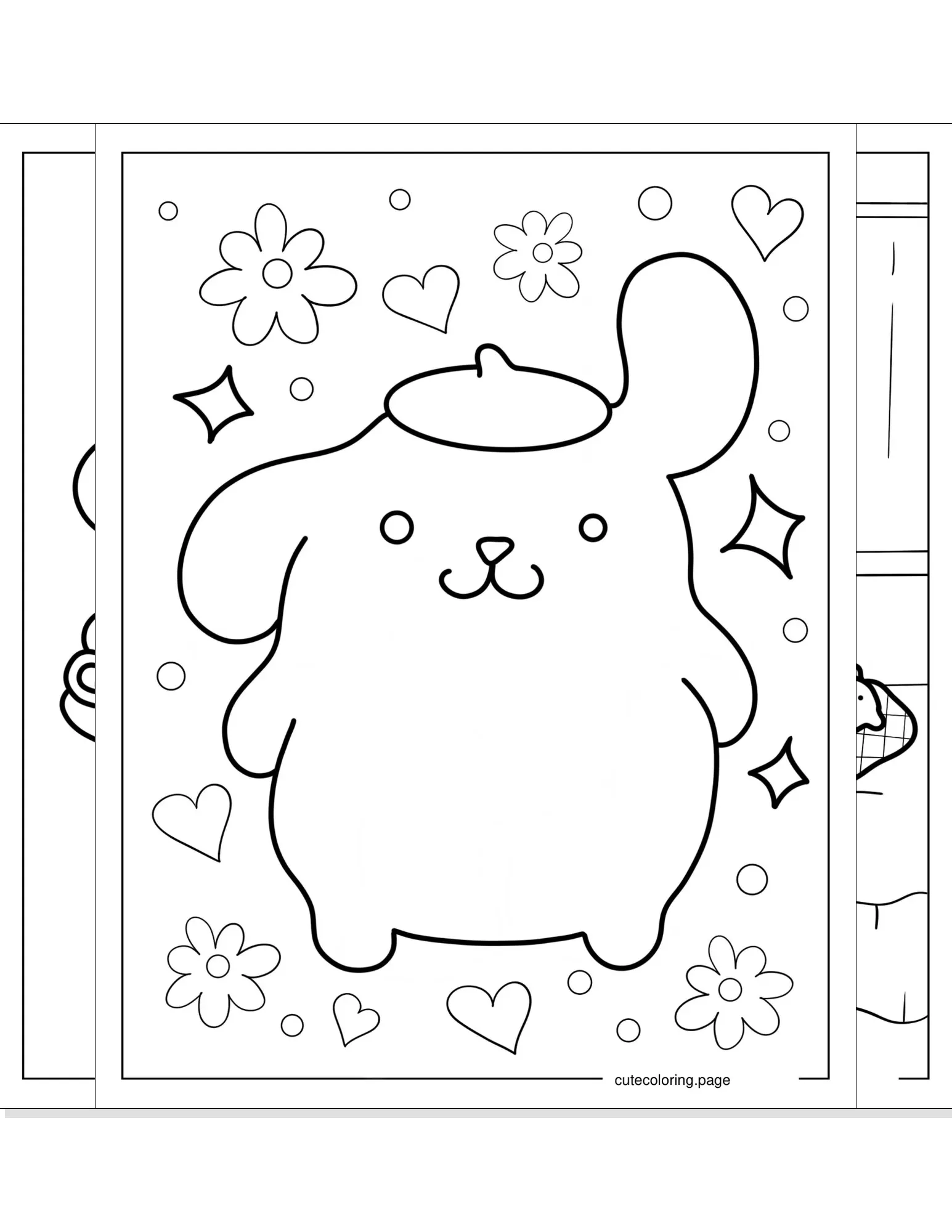 pompompurin coloring pages coloring page