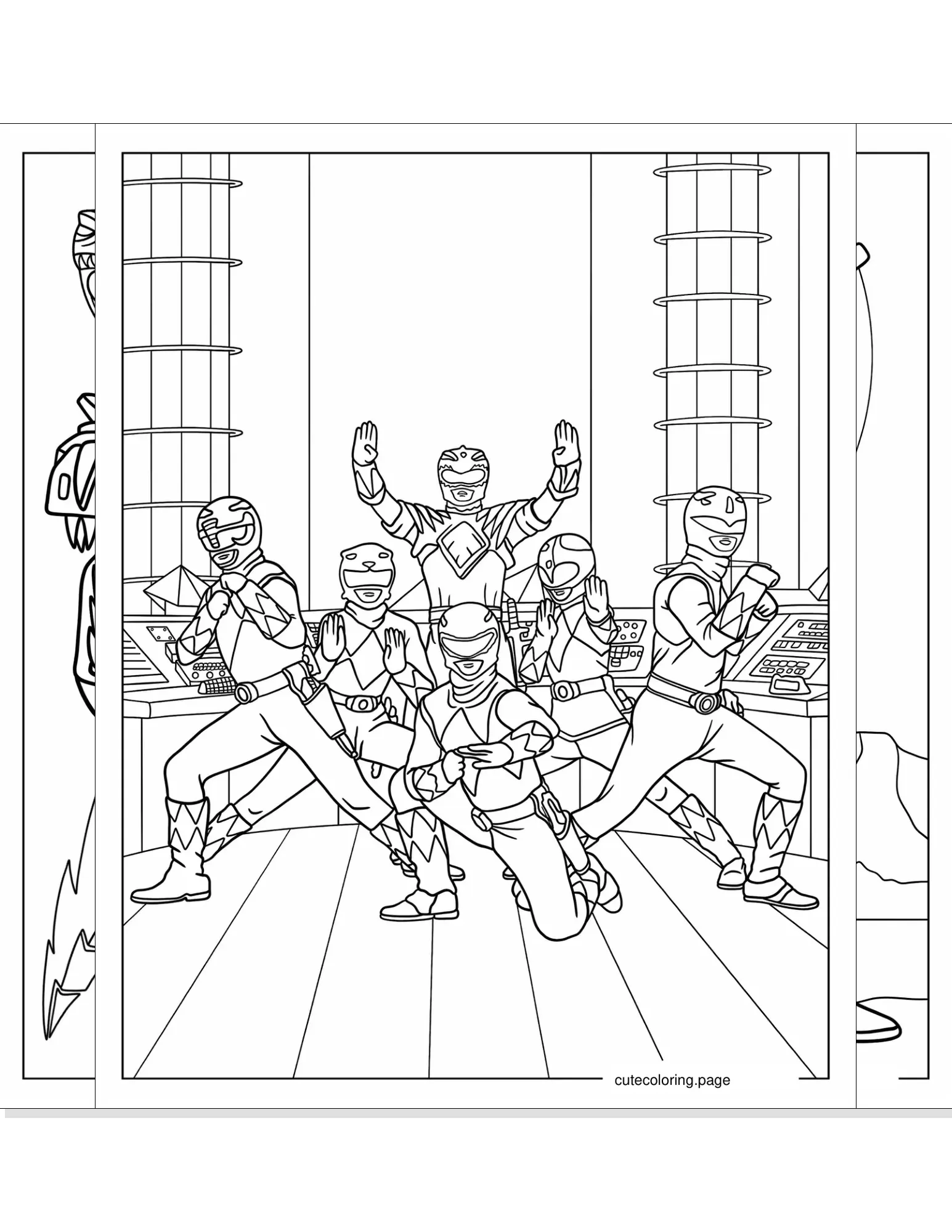 power rangers coloring pages coloring page