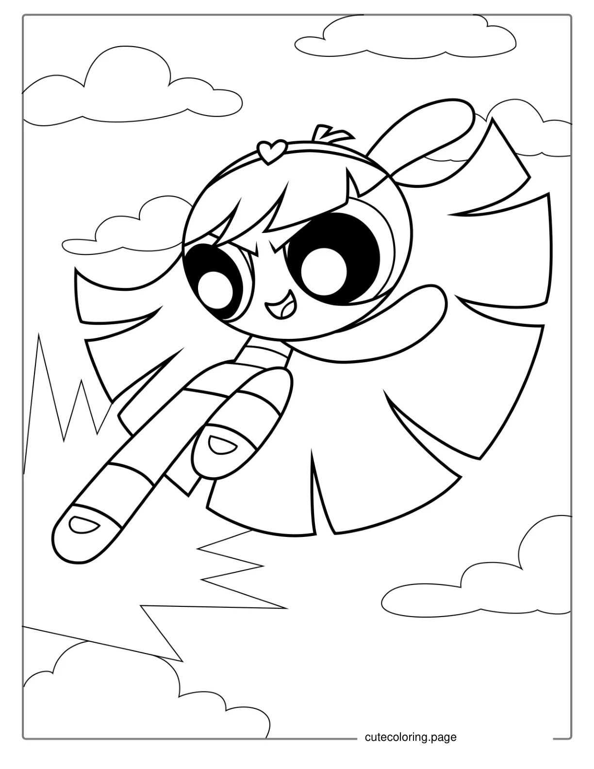 Bliss Character From Powerpuff Girls To Color coloring page