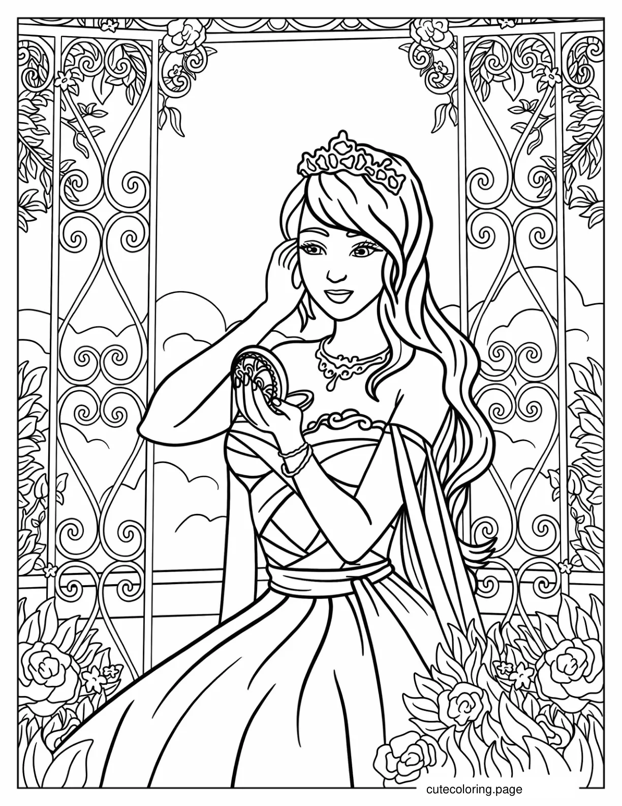 Princess Nezmina Of Legend of the Cryptids Coloring Page coloring page