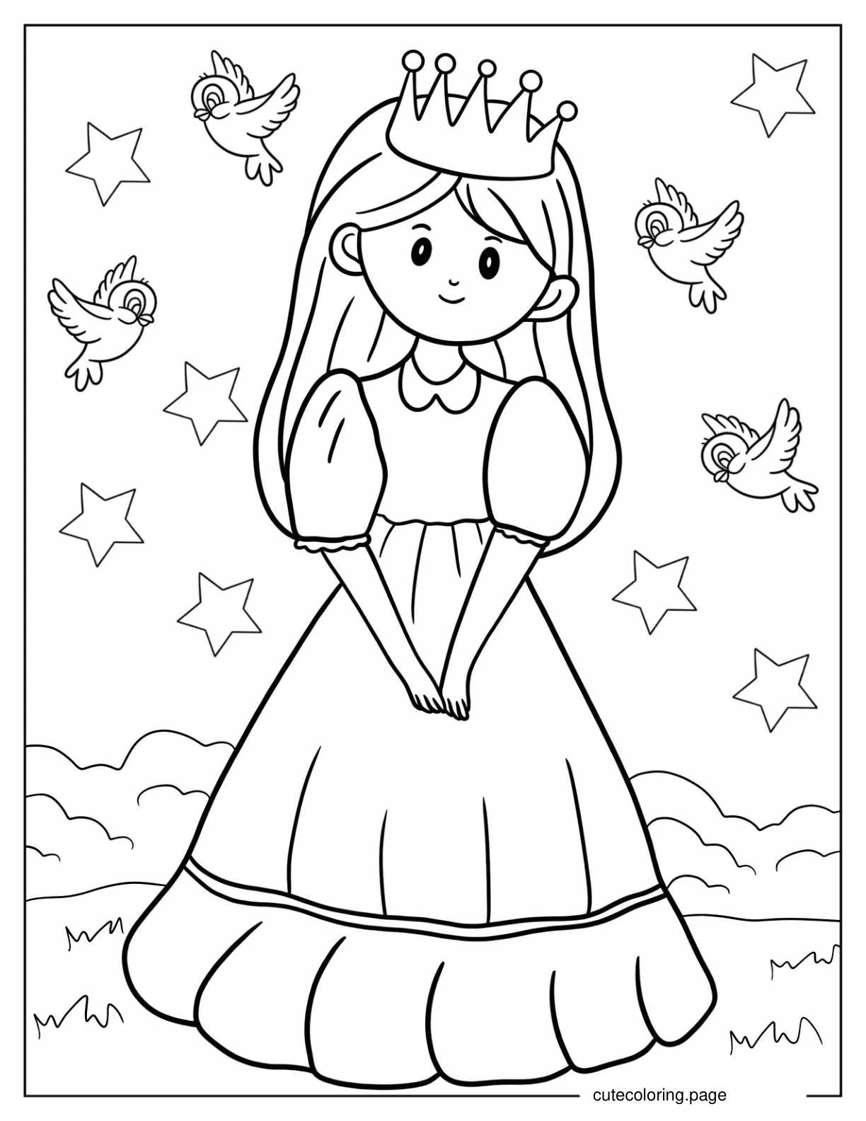 Princess Coloring Pages - Free Printable Coloring Pages