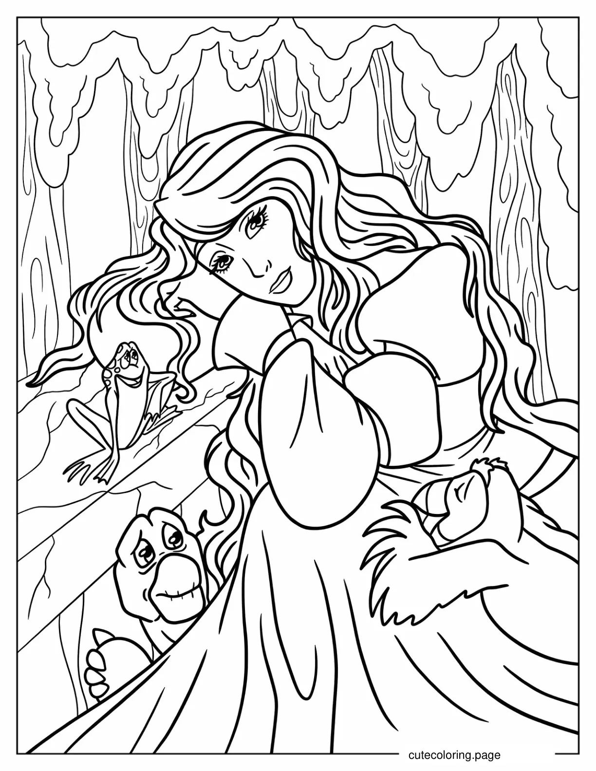 Swan Princess Odette Coloring Page coloring page