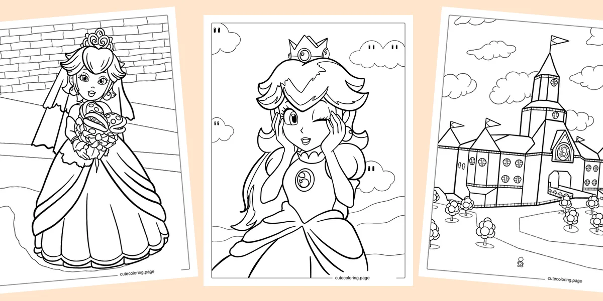 princess-peach-coloring-pages