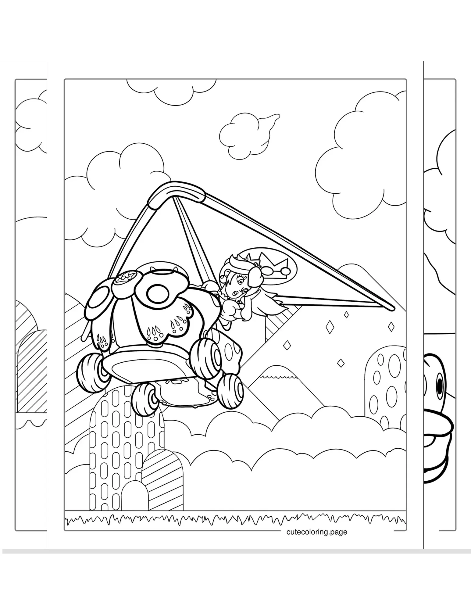 princess peach coloring pages coloring page