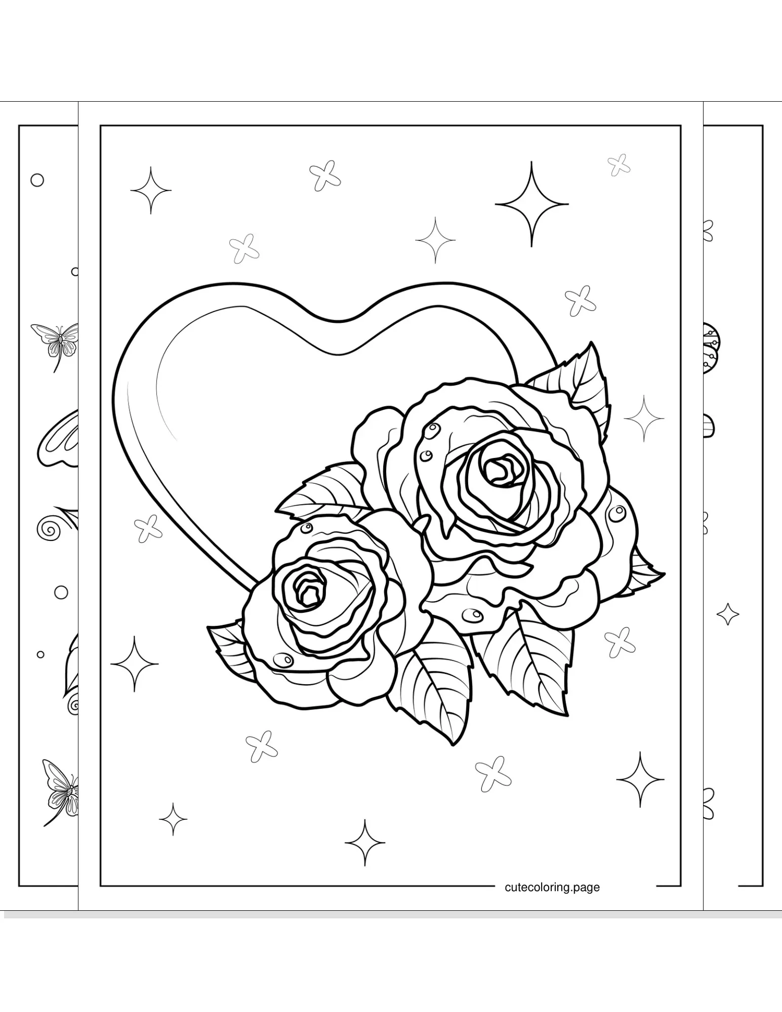 rose coloring pages coloring page