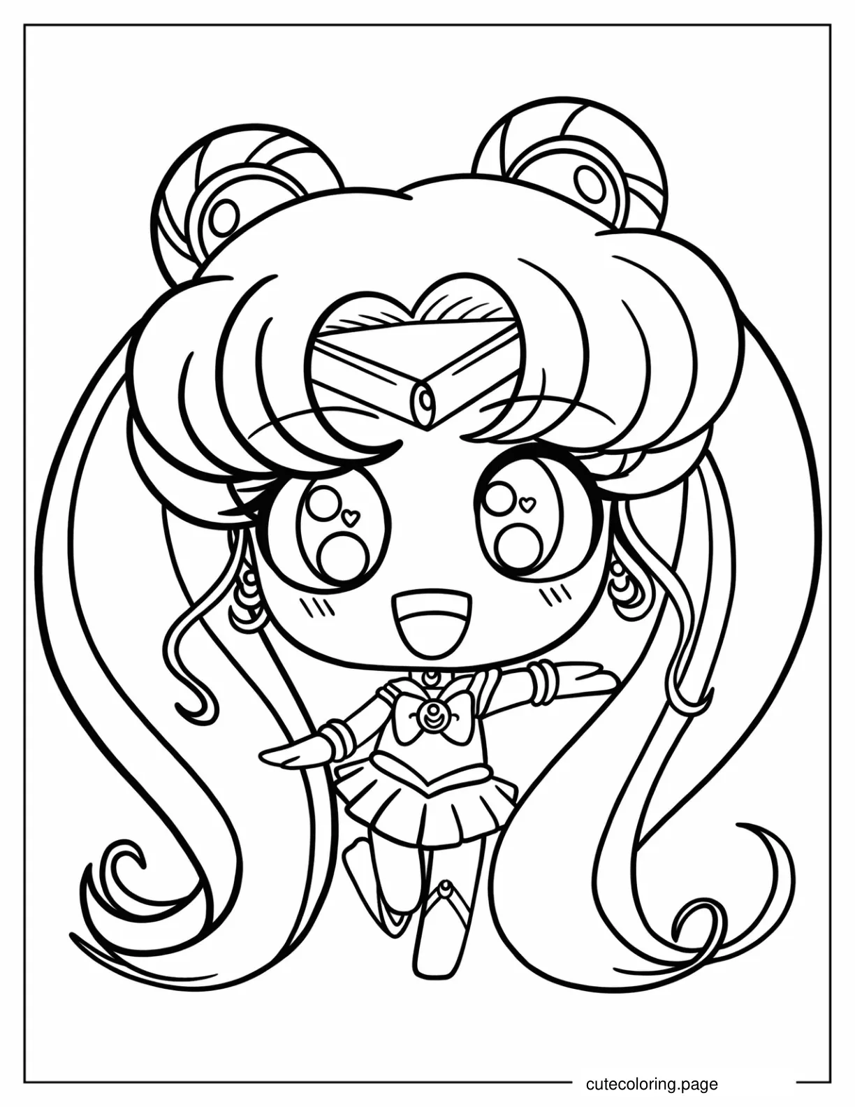 Chibi Kawaii Sailor Moon Coloring In coloring page