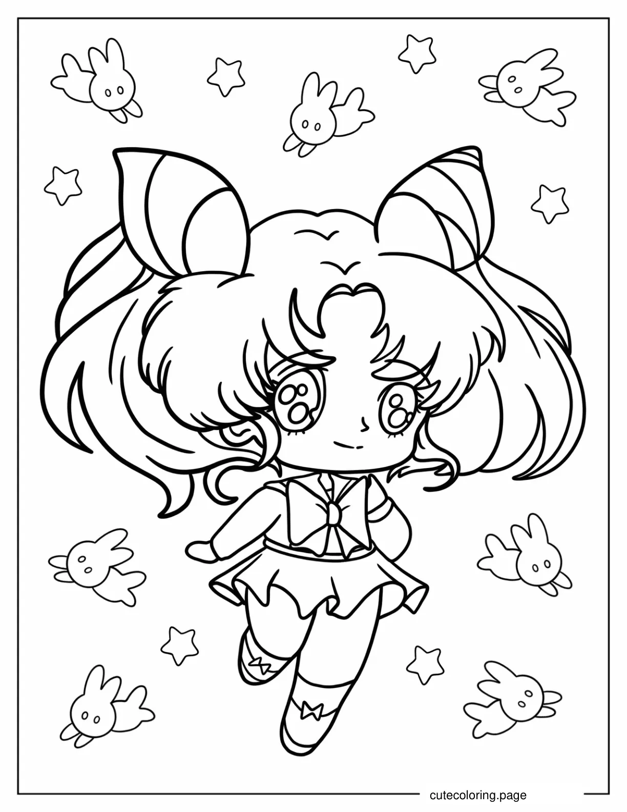 Cute Chibiusa Coloring Page coloring page