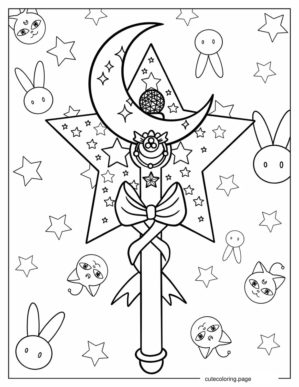 Sailor Moon Wand coloring page