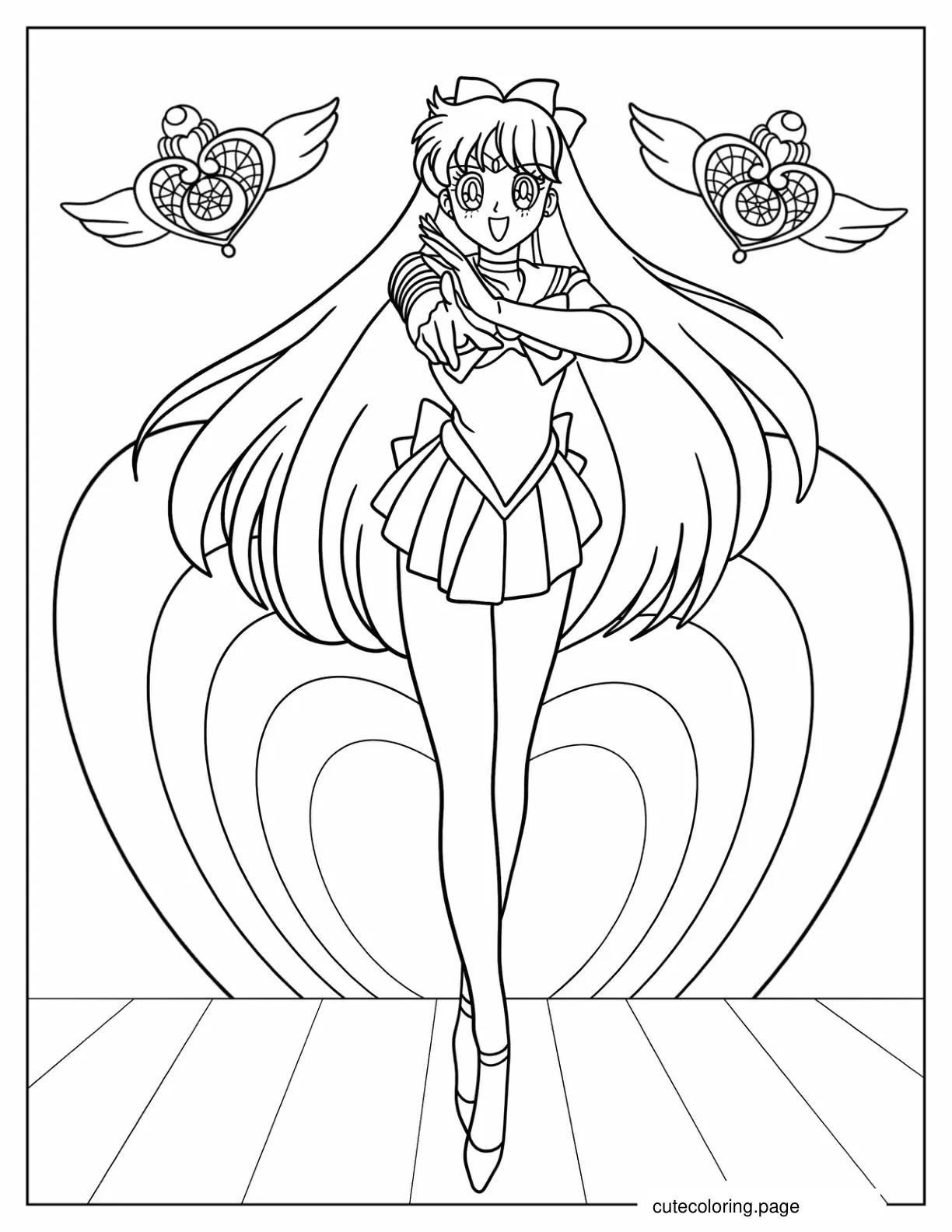 Sailor Venus Minako Aino coloring page