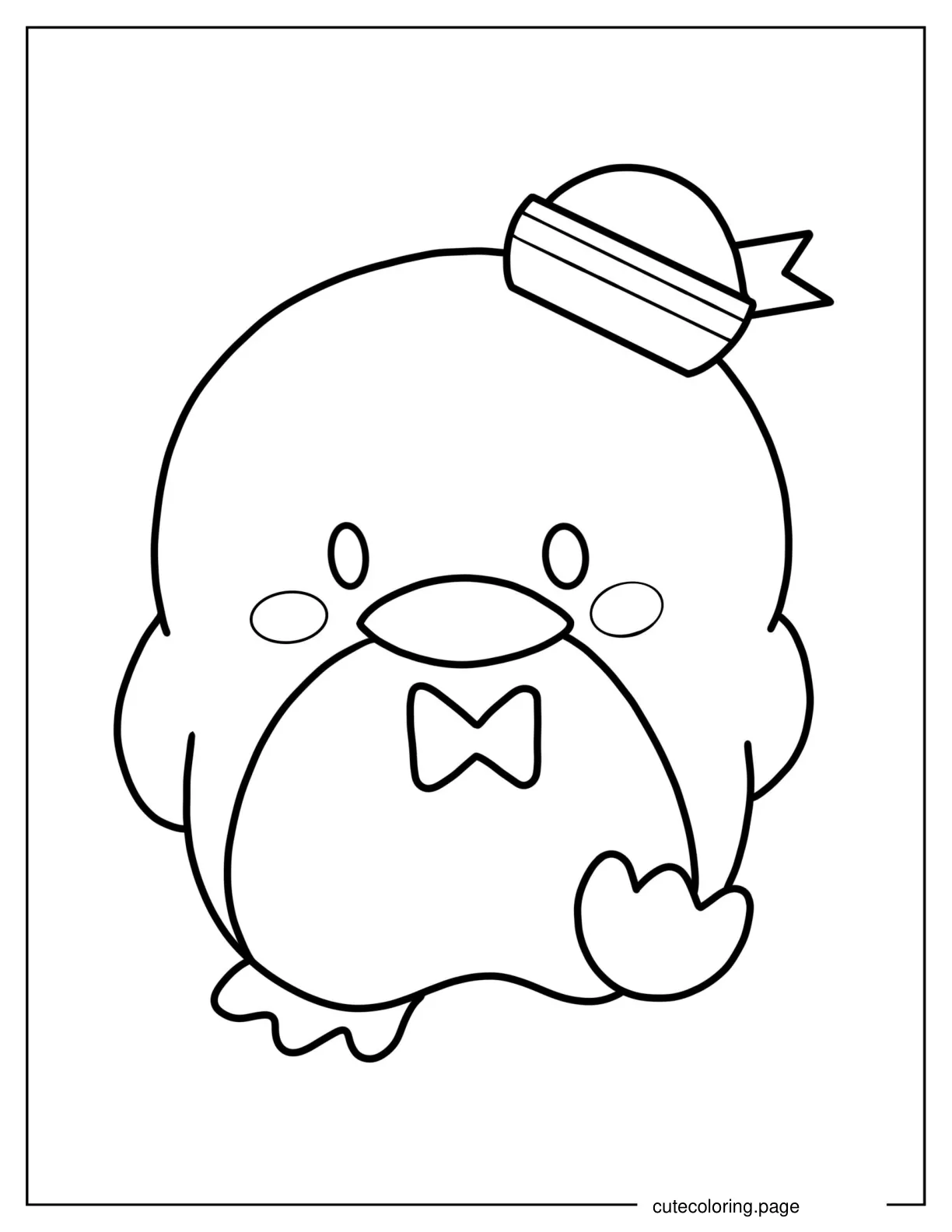 Sanrio Tuxedo Sam Coloring Sheet coloring page