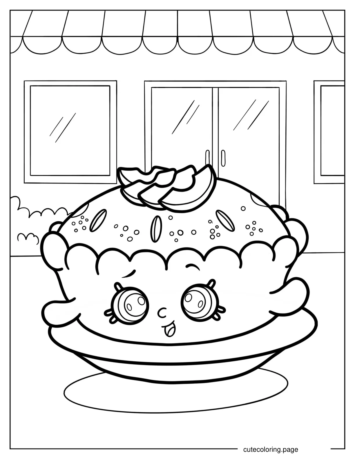 Apple Pie Alice Shopkins coloring page