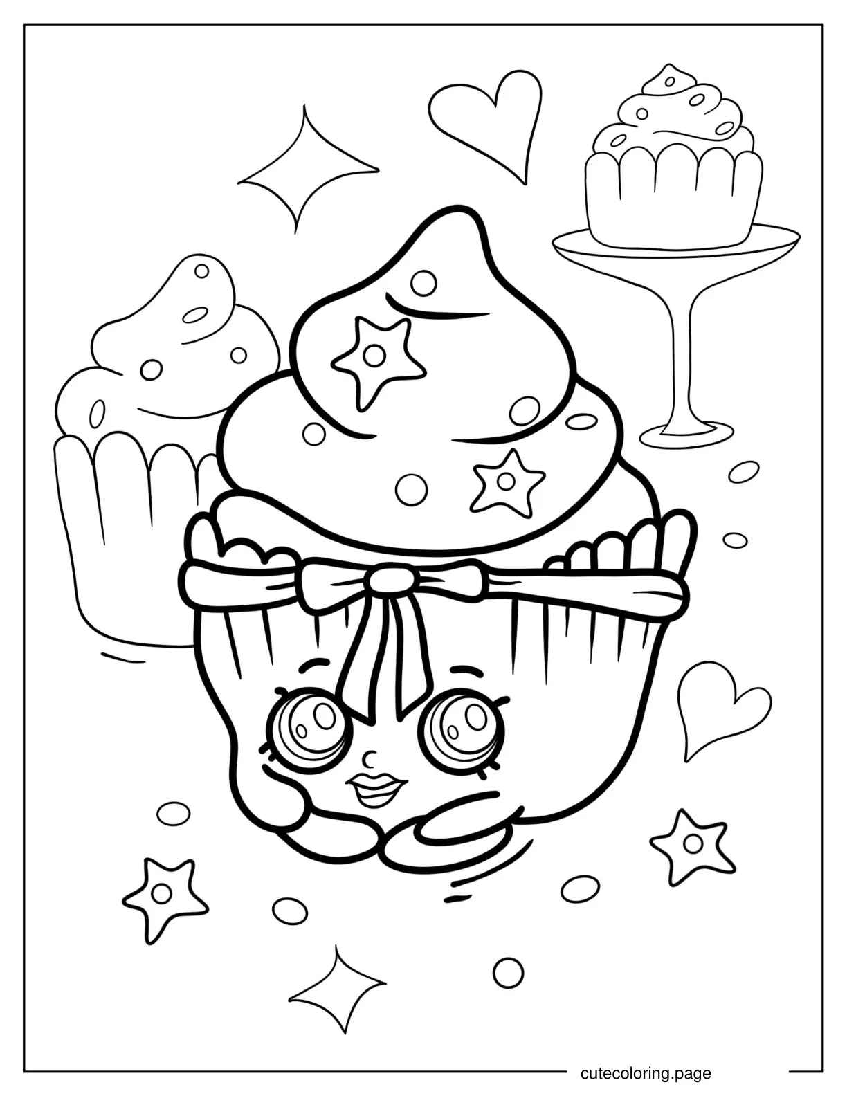 Coloring Page Of Patty Cake Shopkins coloring page