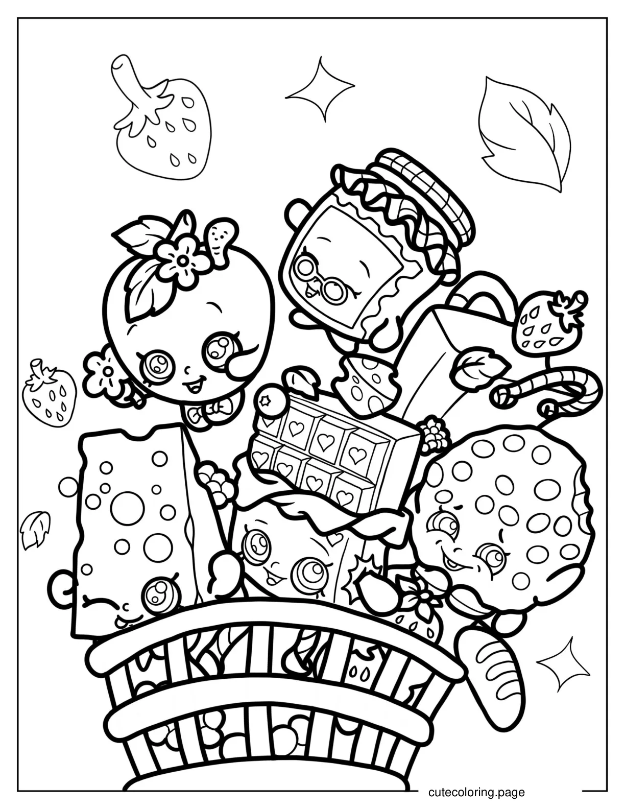 Coloring Page Of Shopkins Posters coloring page