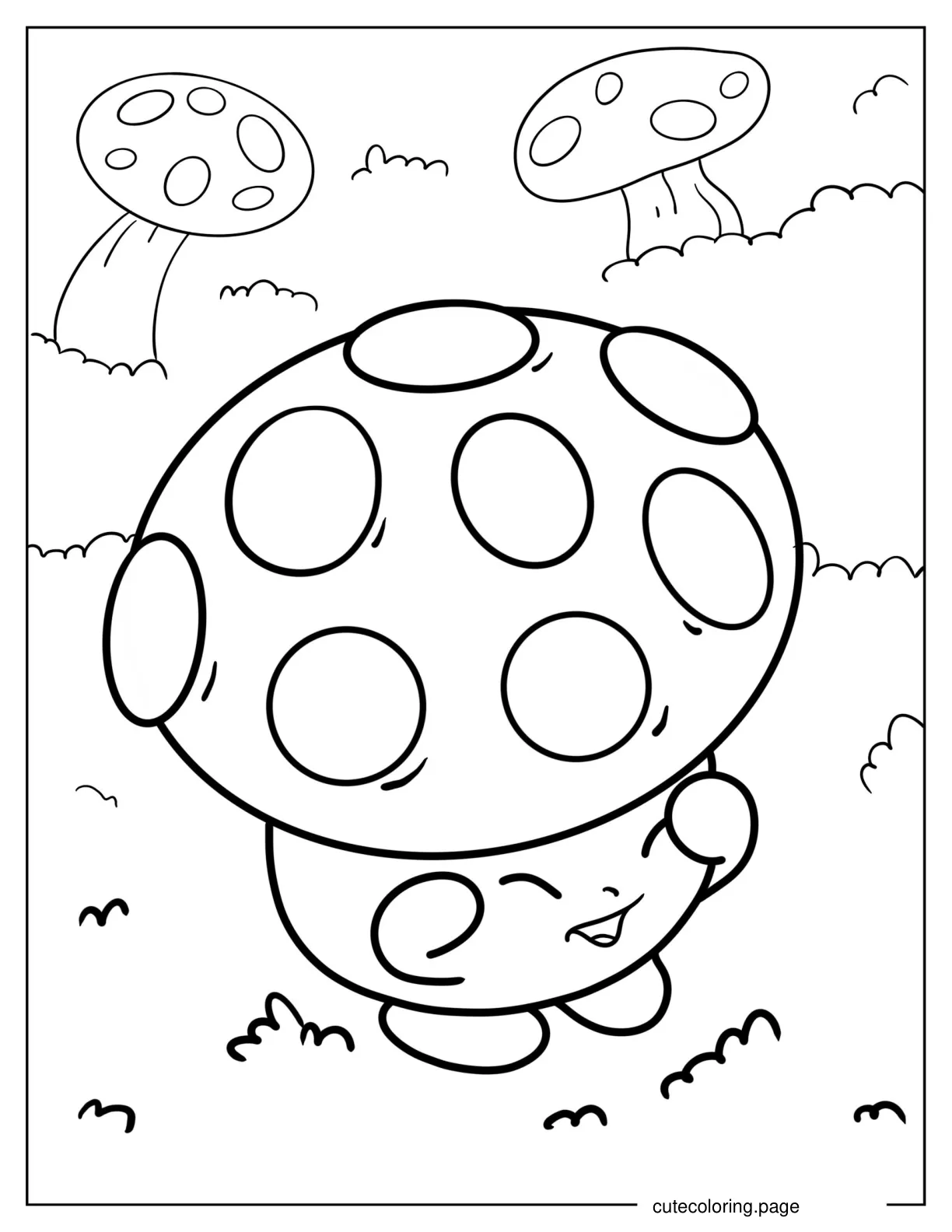 Miss Mushy Moo Shopkins coloring page