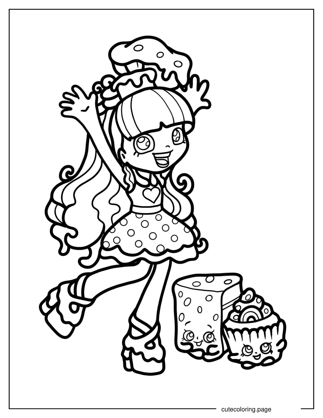 Rainbow Kate Shopkins coloring page