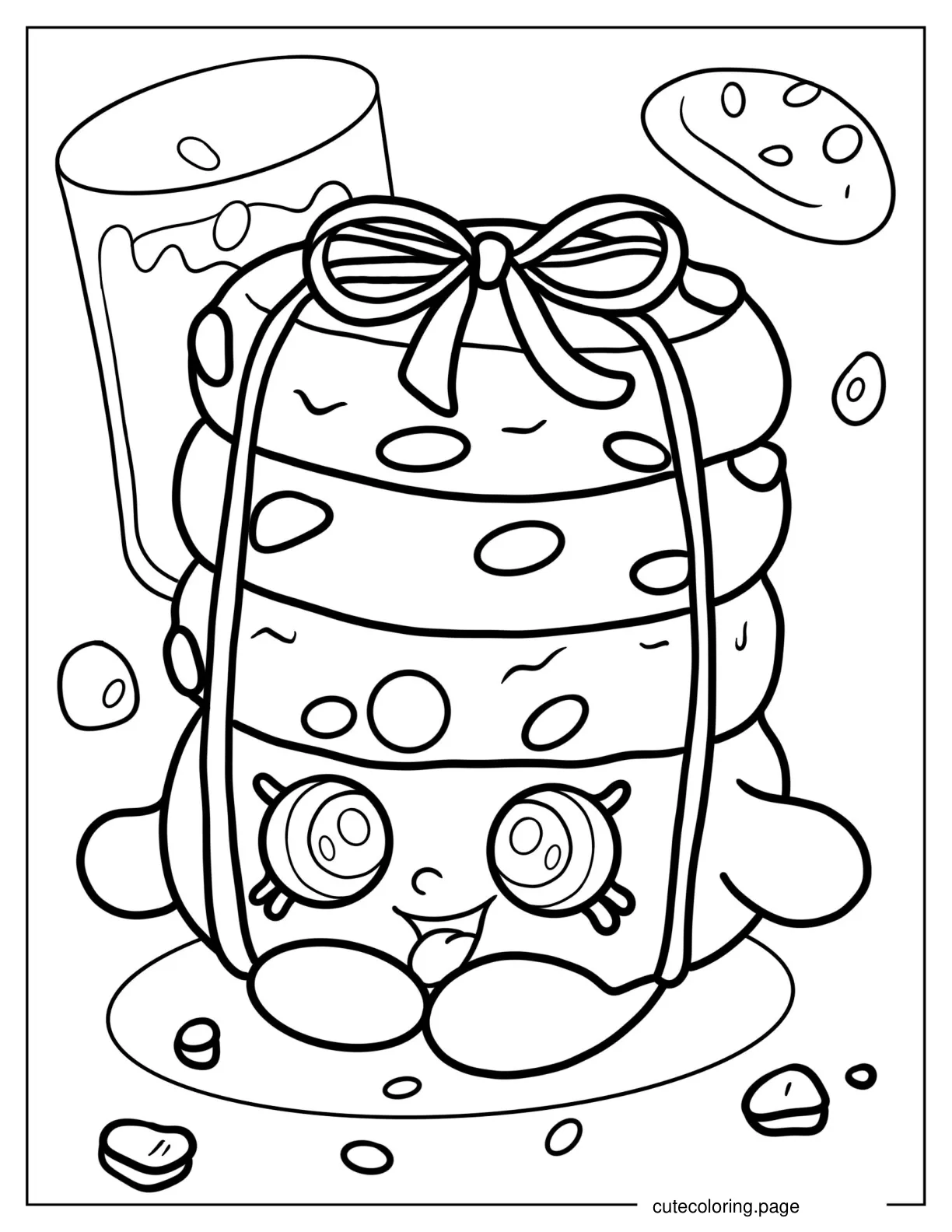 Stacks Cookies Shopkins coloring page