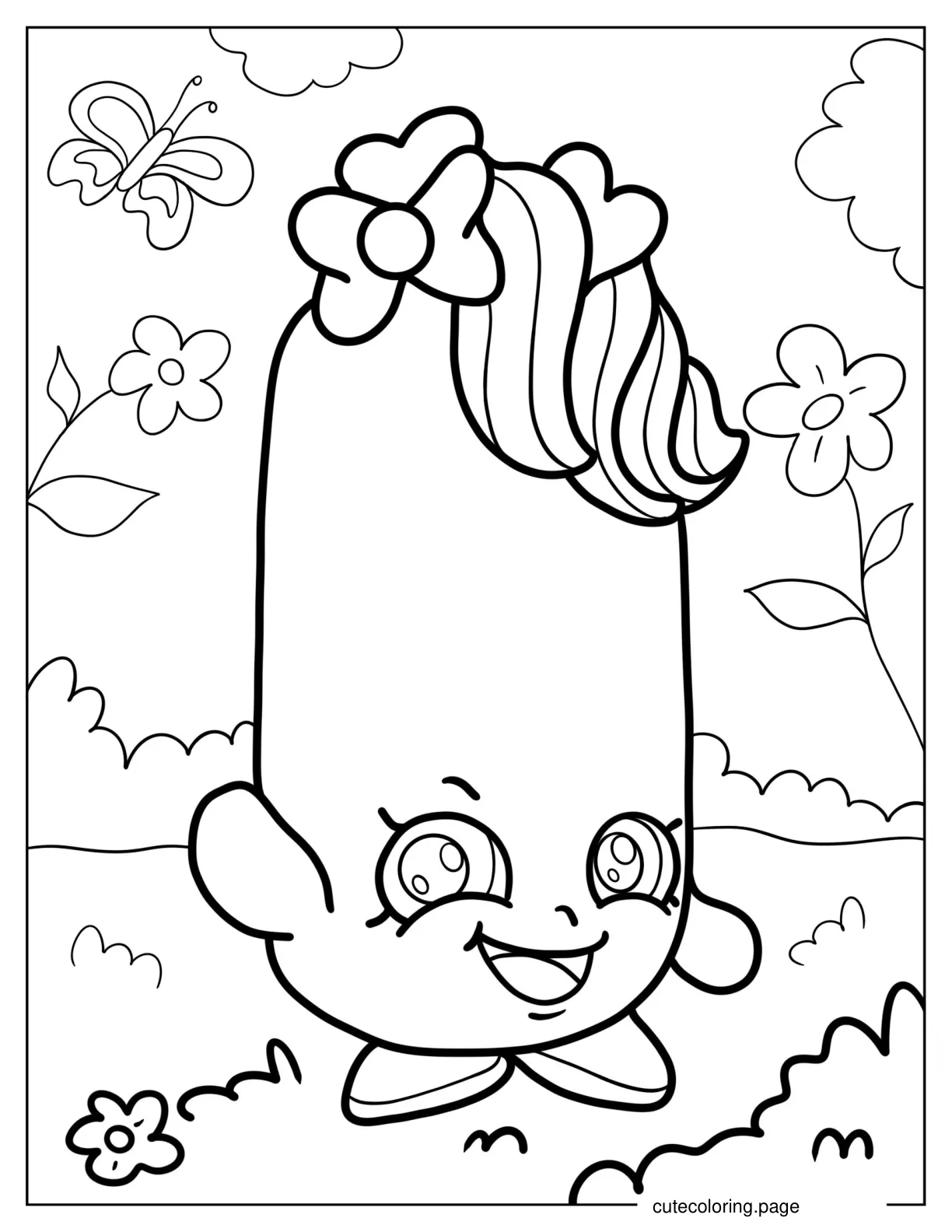 Twinky Winks Shopkins Coloring Sheet For Kids coloring page