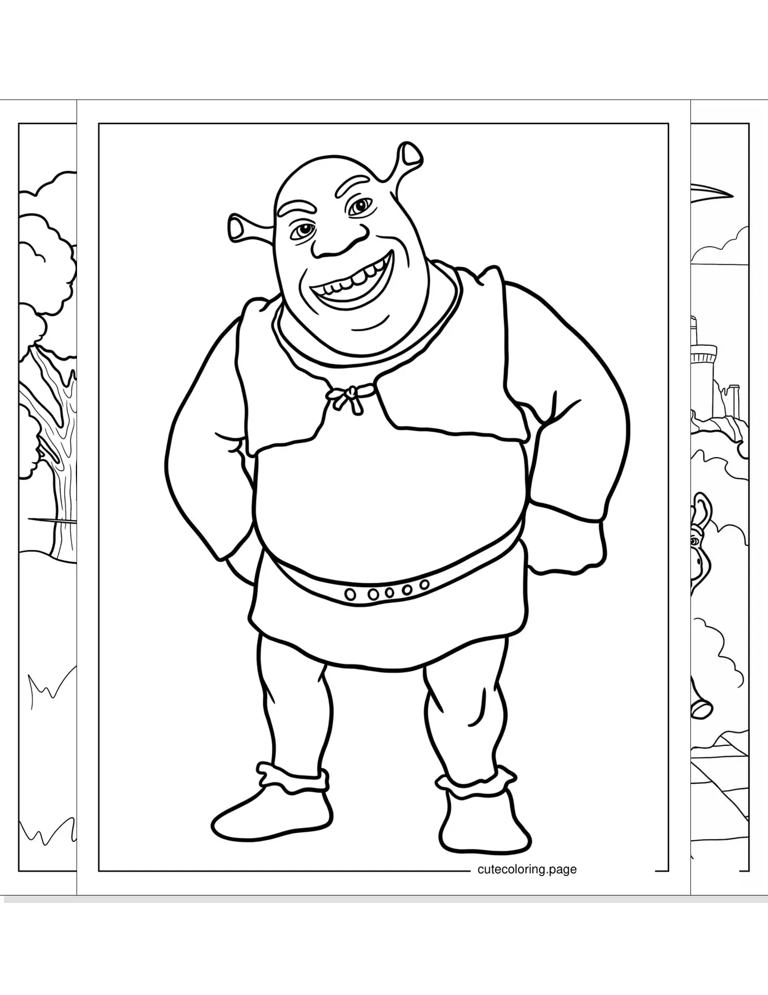 shrek coloring pages coloring page