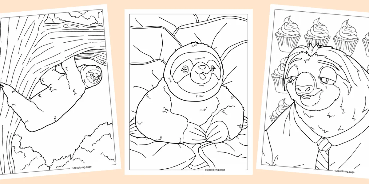 sloth-coloring-pages