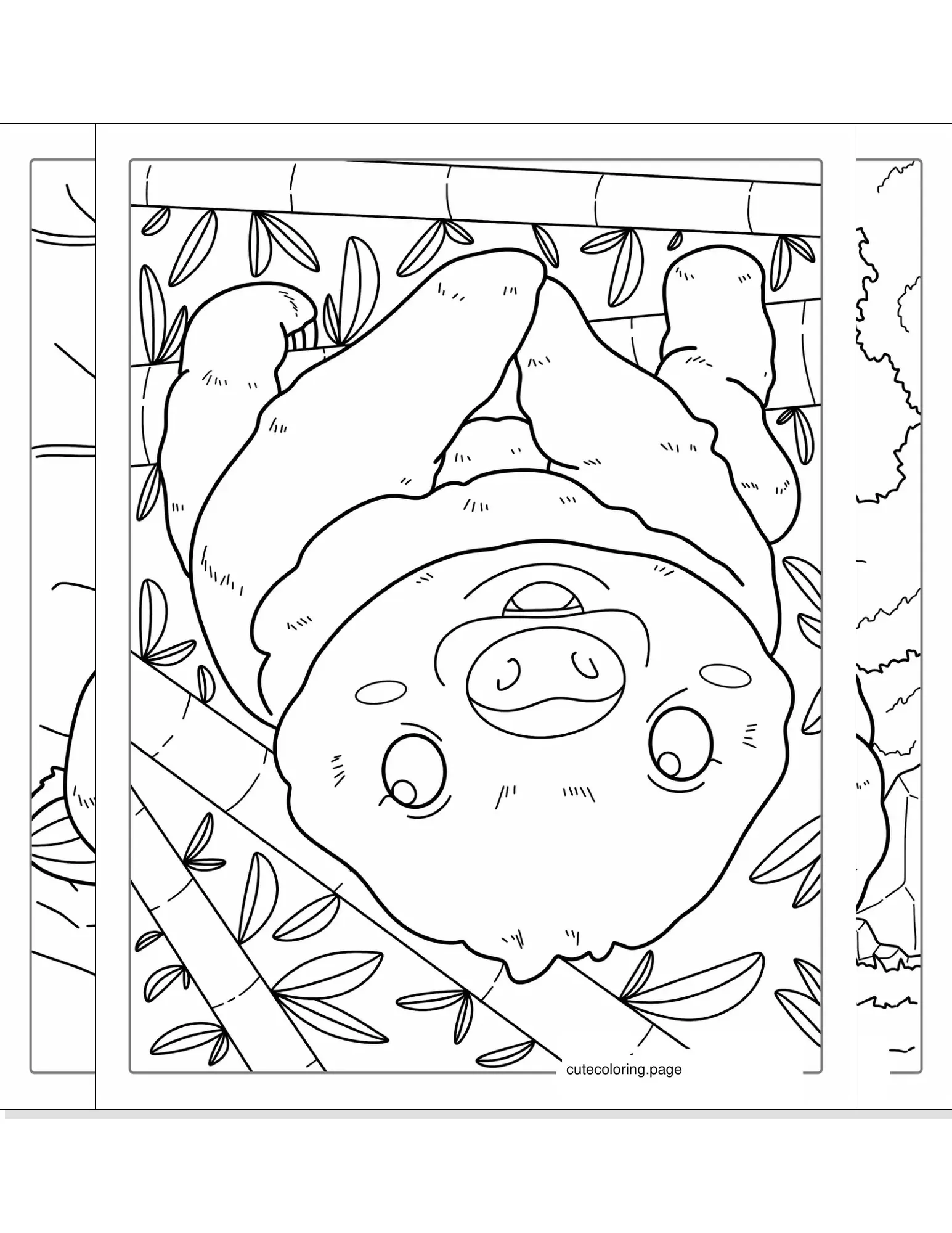 sloth coloring pages coloring page