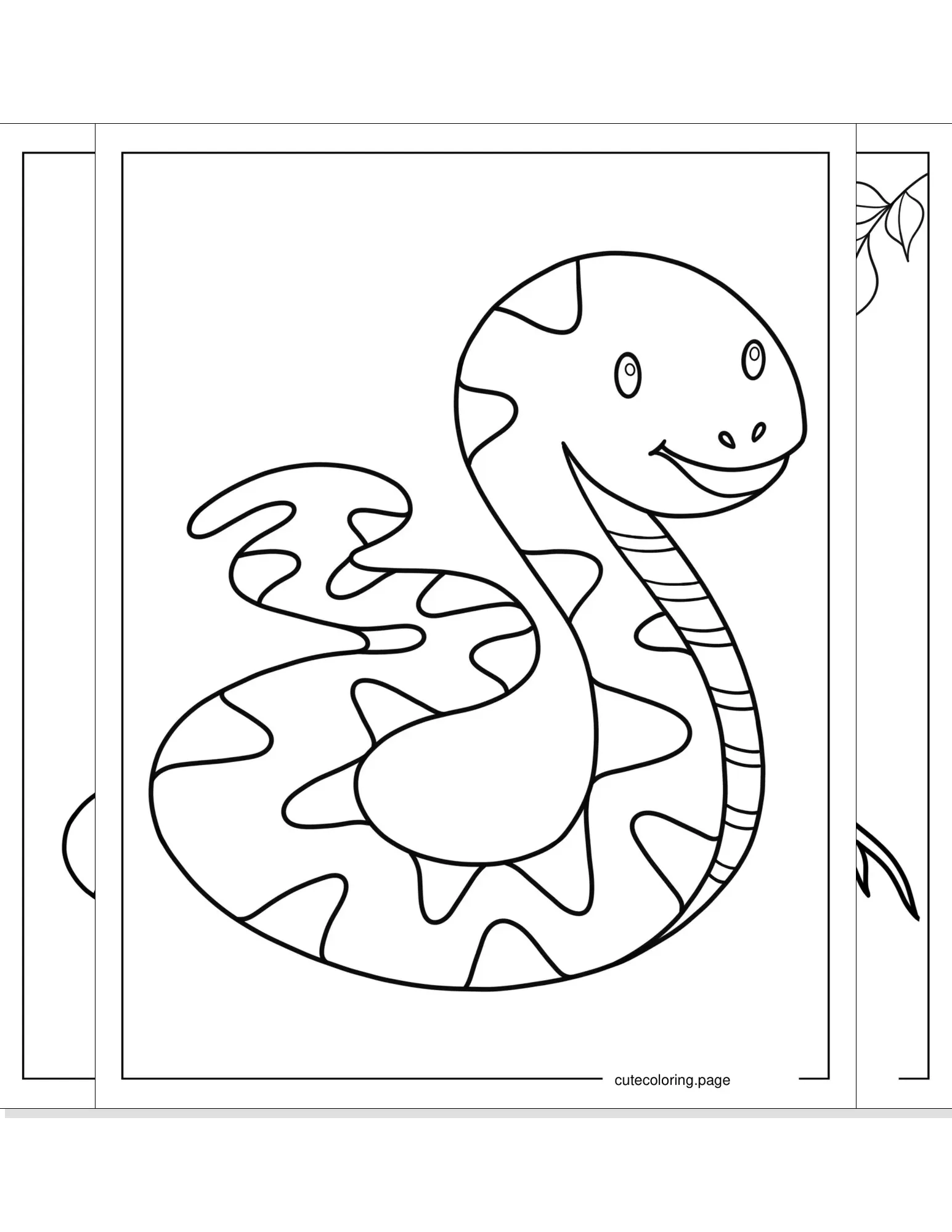 snake coloring pages coloring page