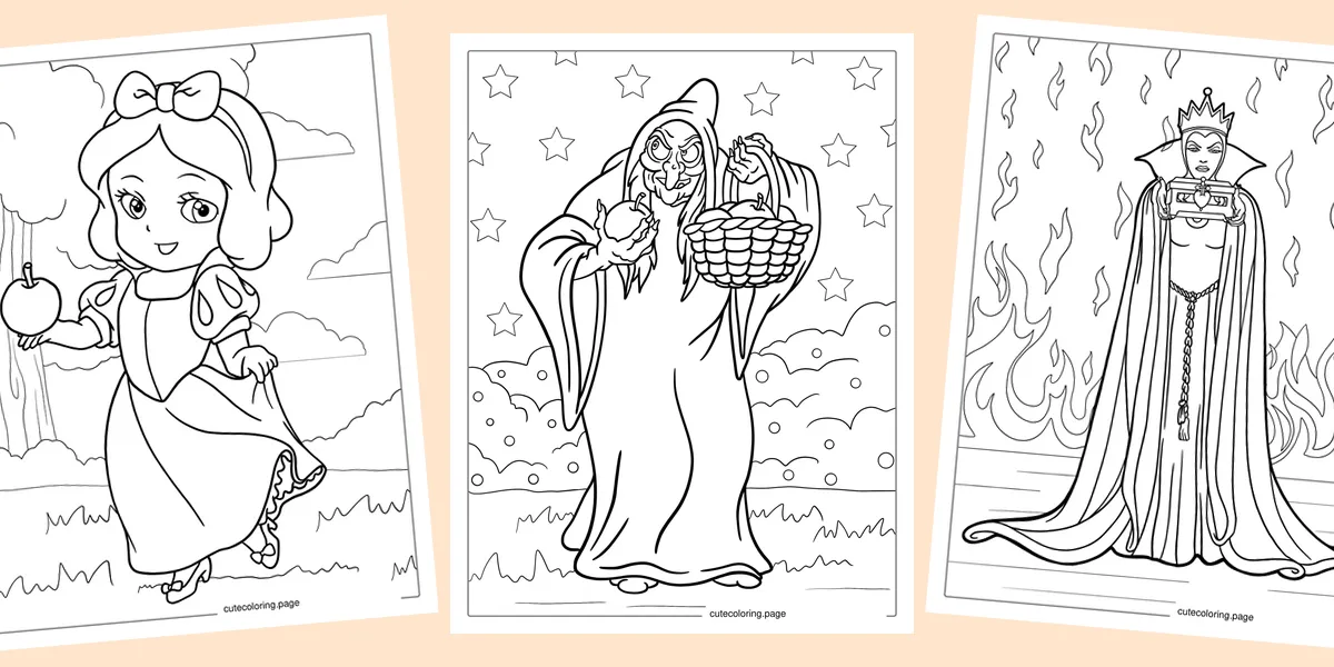 snow-white-coloring-pages