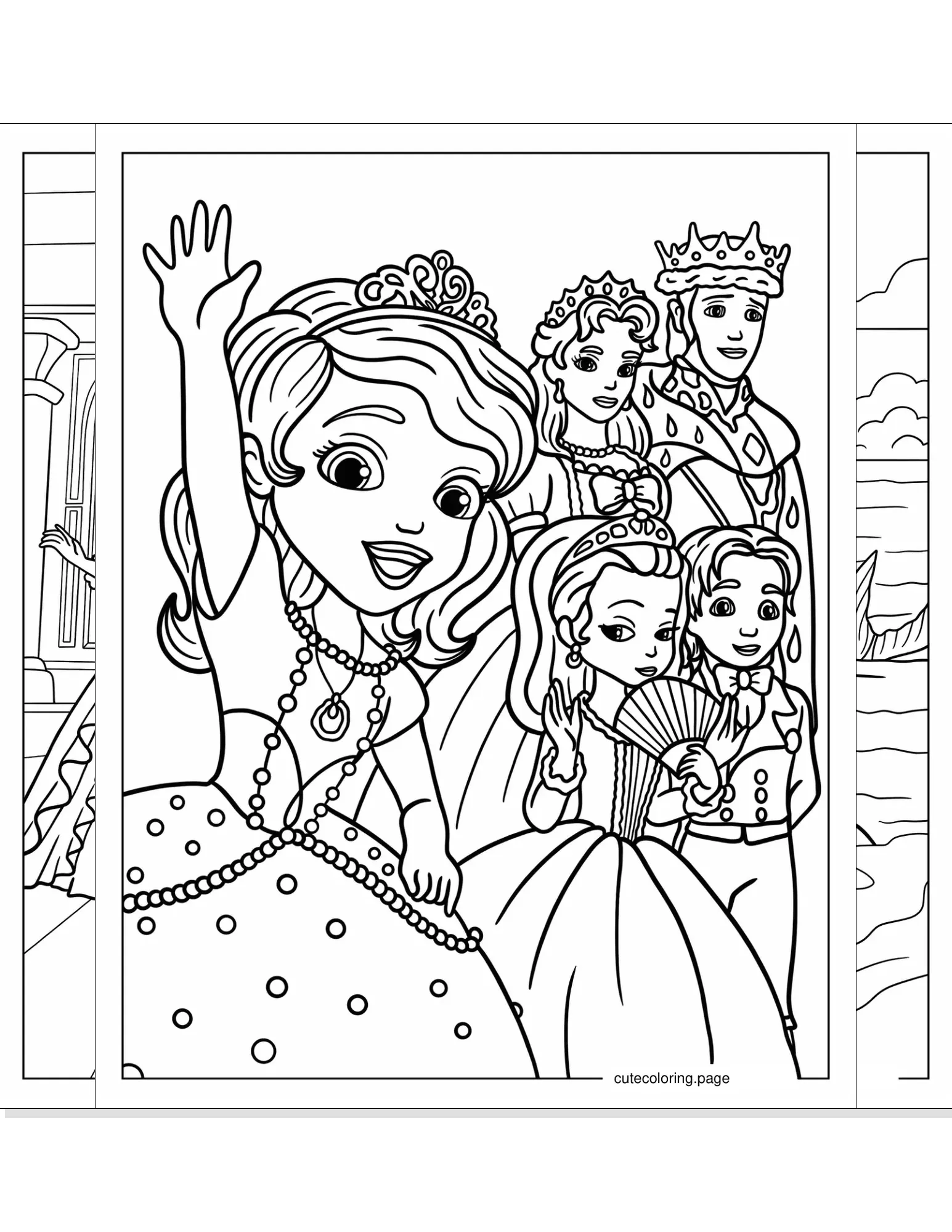 sofia the first coloring pages coloring page