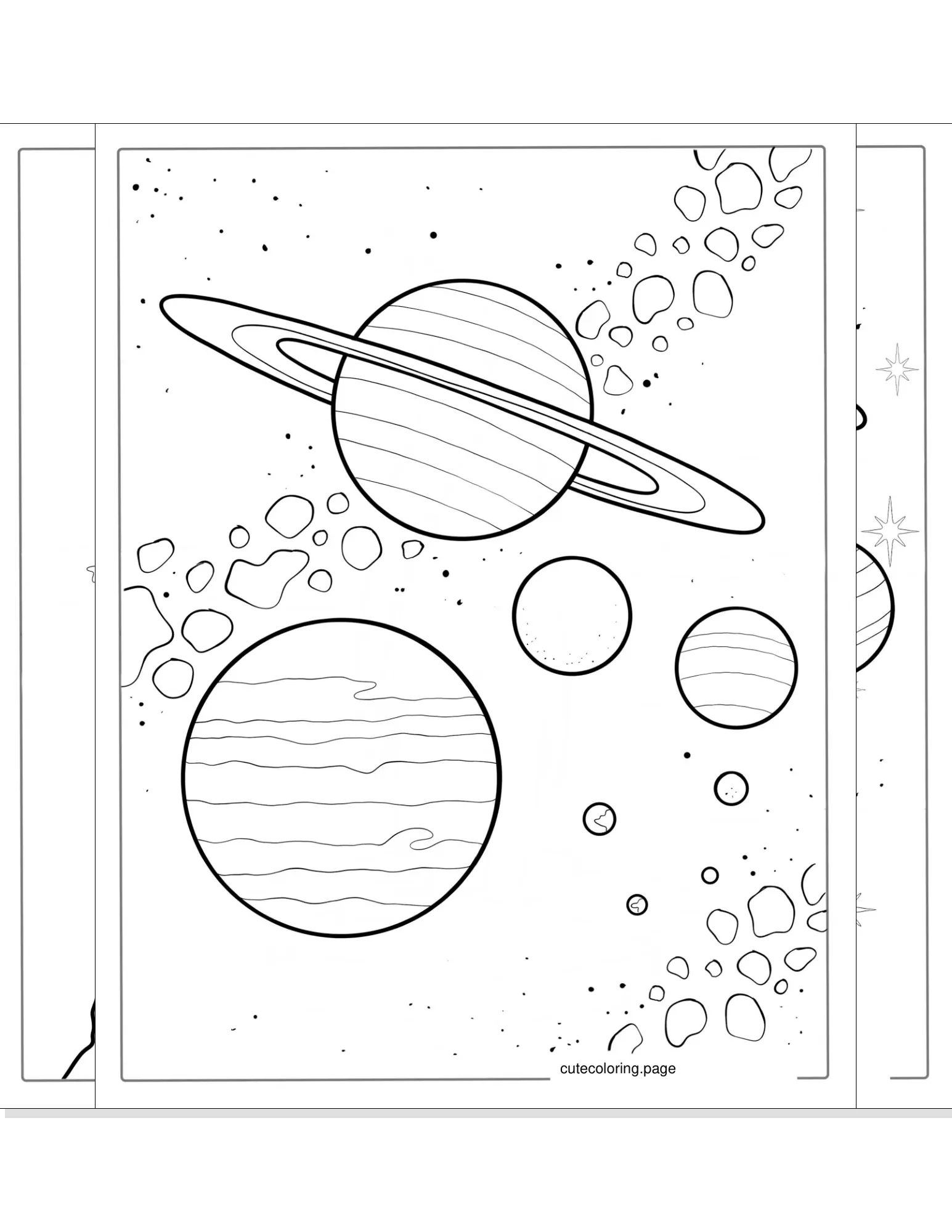 solar system coloring pages coloring page